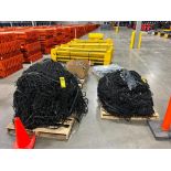 (4) Skids of Pallet Rack Safety Netting, Cabling, & Hardware ($50 Loading Fee Will Be Added To Invoi