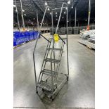 Uline Rolling Ladder, 450 LB. Max. Load ($20 Loading Fee Will Be Added To Invoice)