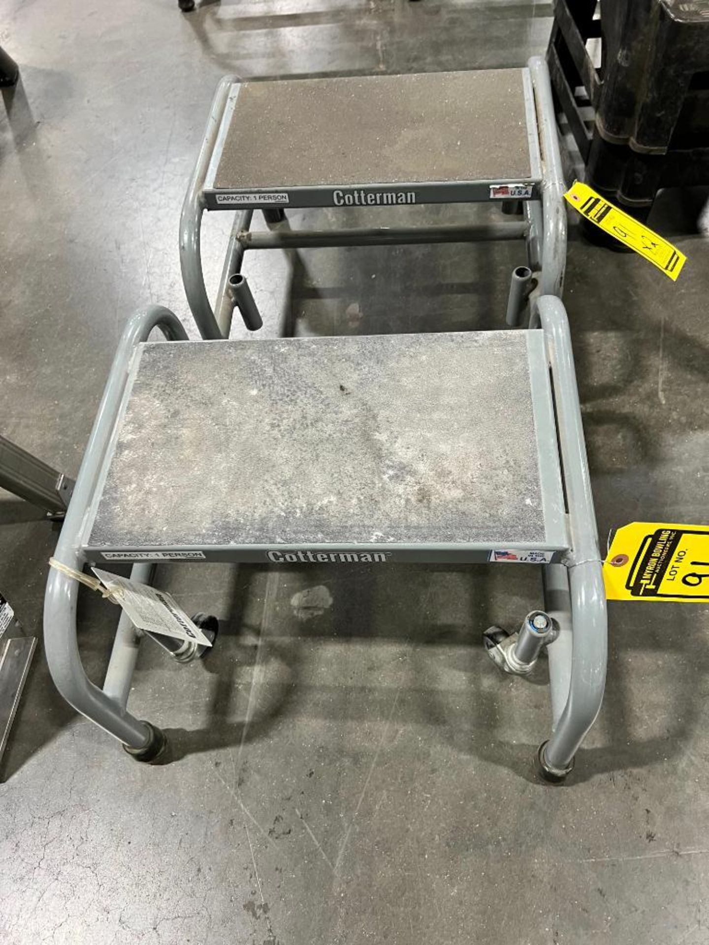 (2x) Cotterman Rolling Step Ladders - Image 3 of 3