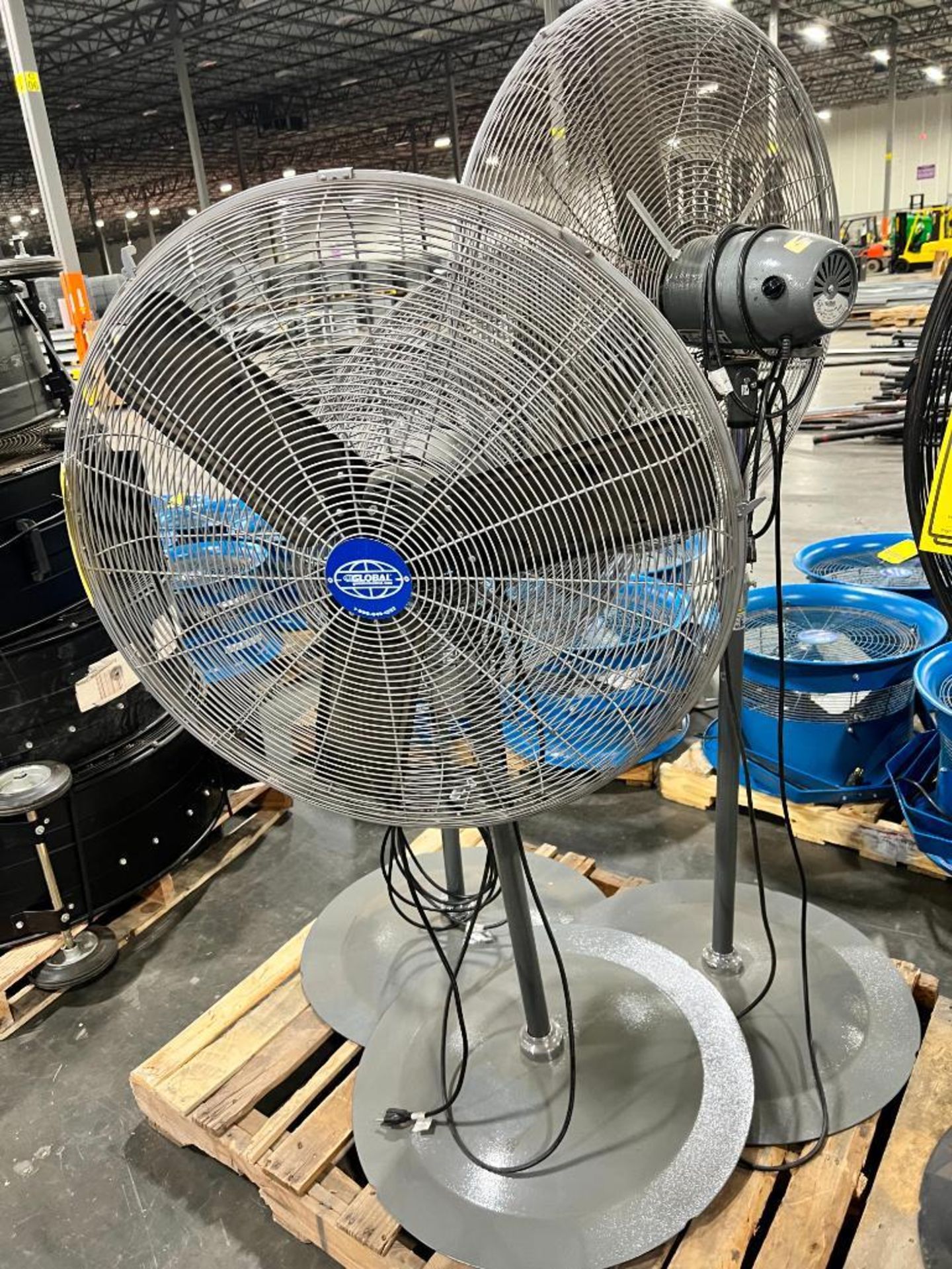 (3x) Global 30" Pedestal Fans ($20 Loading Fee Will Be Added To Invoice) - Image 2 of 2