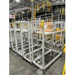 (7x) Metal Rolling Material Racks ($35 Loading Fee Will Be Added To Invoice)