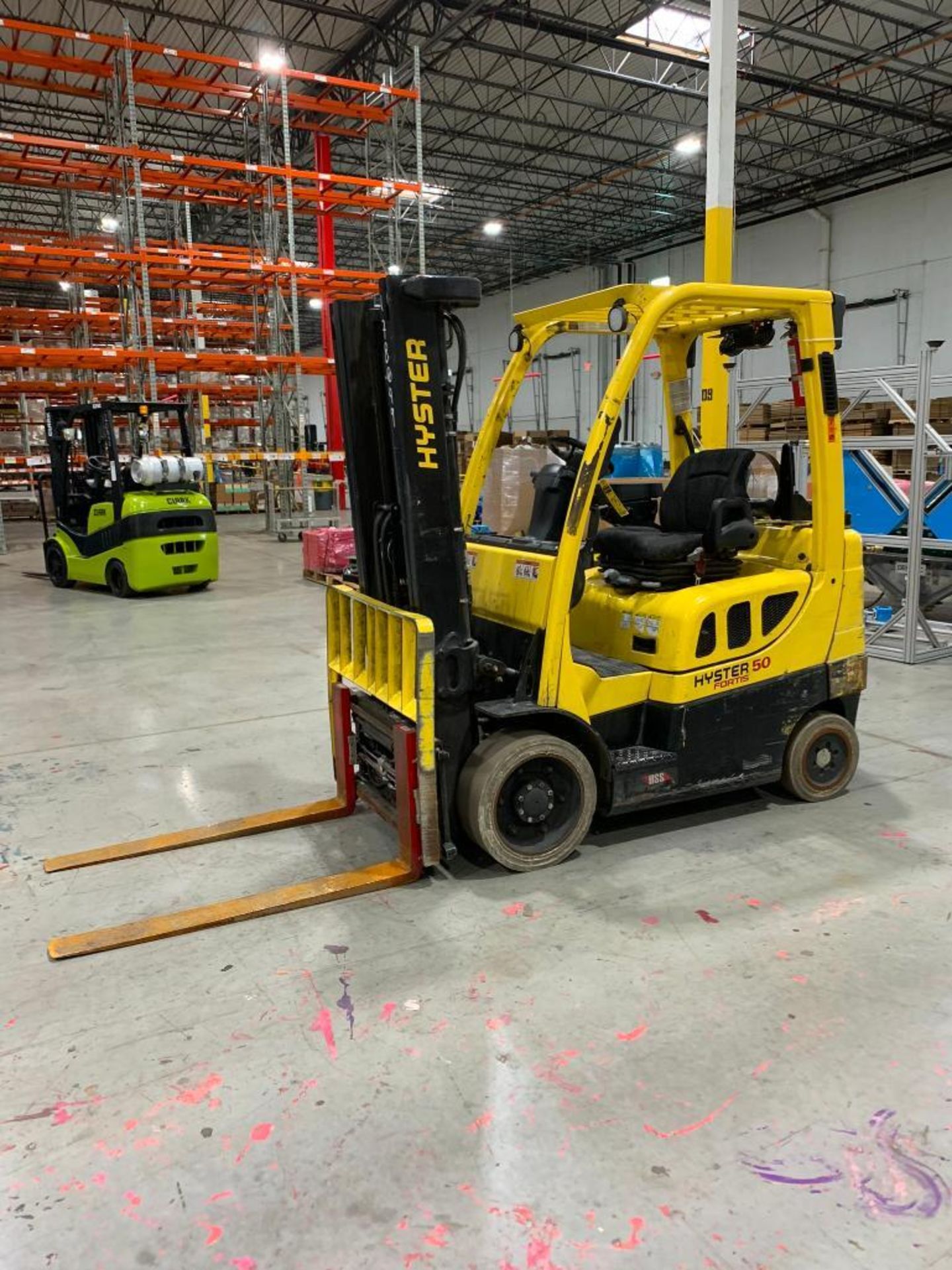 2018 Hyster S50FT 5,000 LB. Capacity LPG Forklift, Solid NonMarking