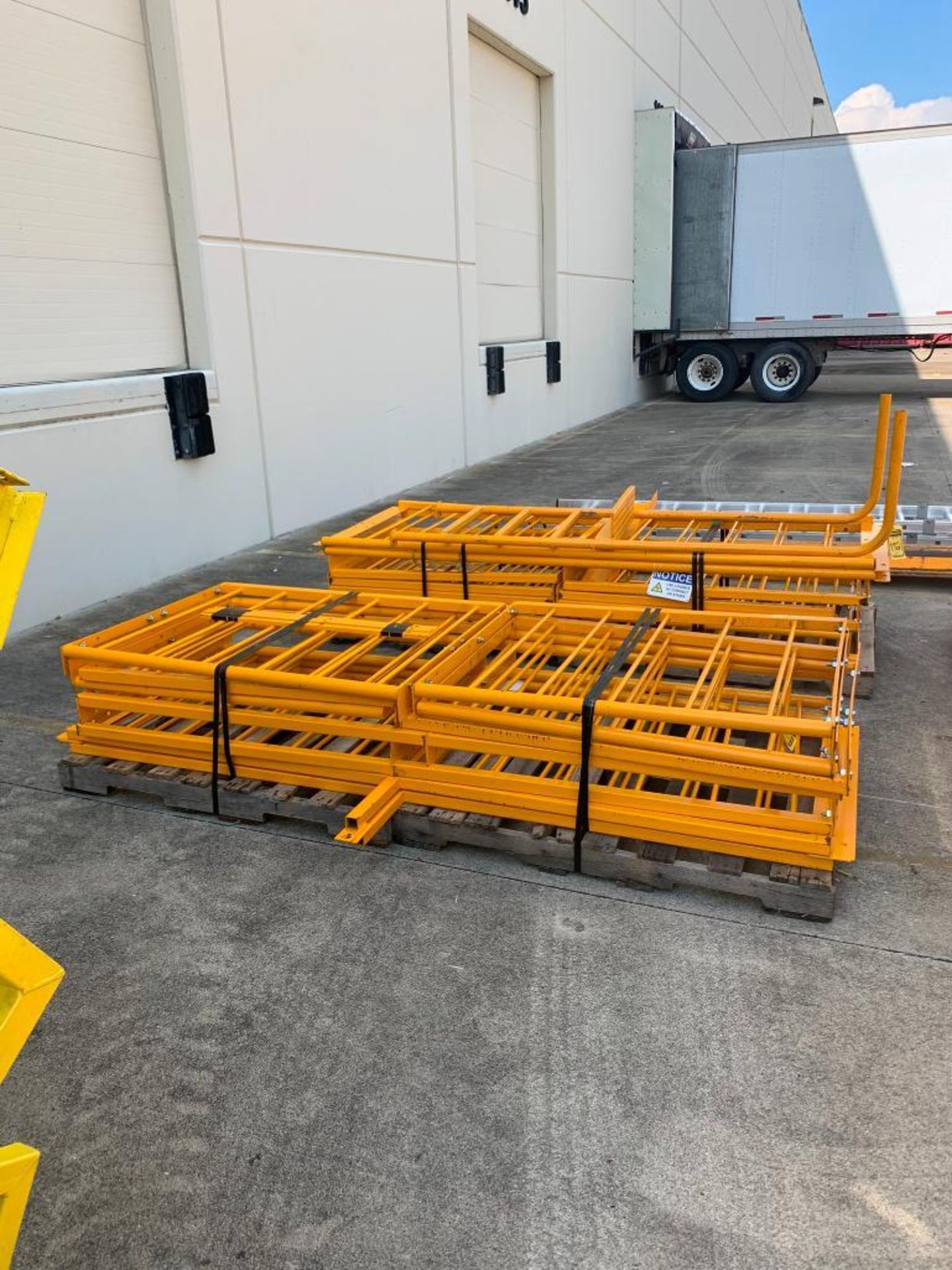 Pallet Side Rails (6x) Pallets of Assorted Safety Rail ($100 LOADING FEE WILL BE ADDED TO ...