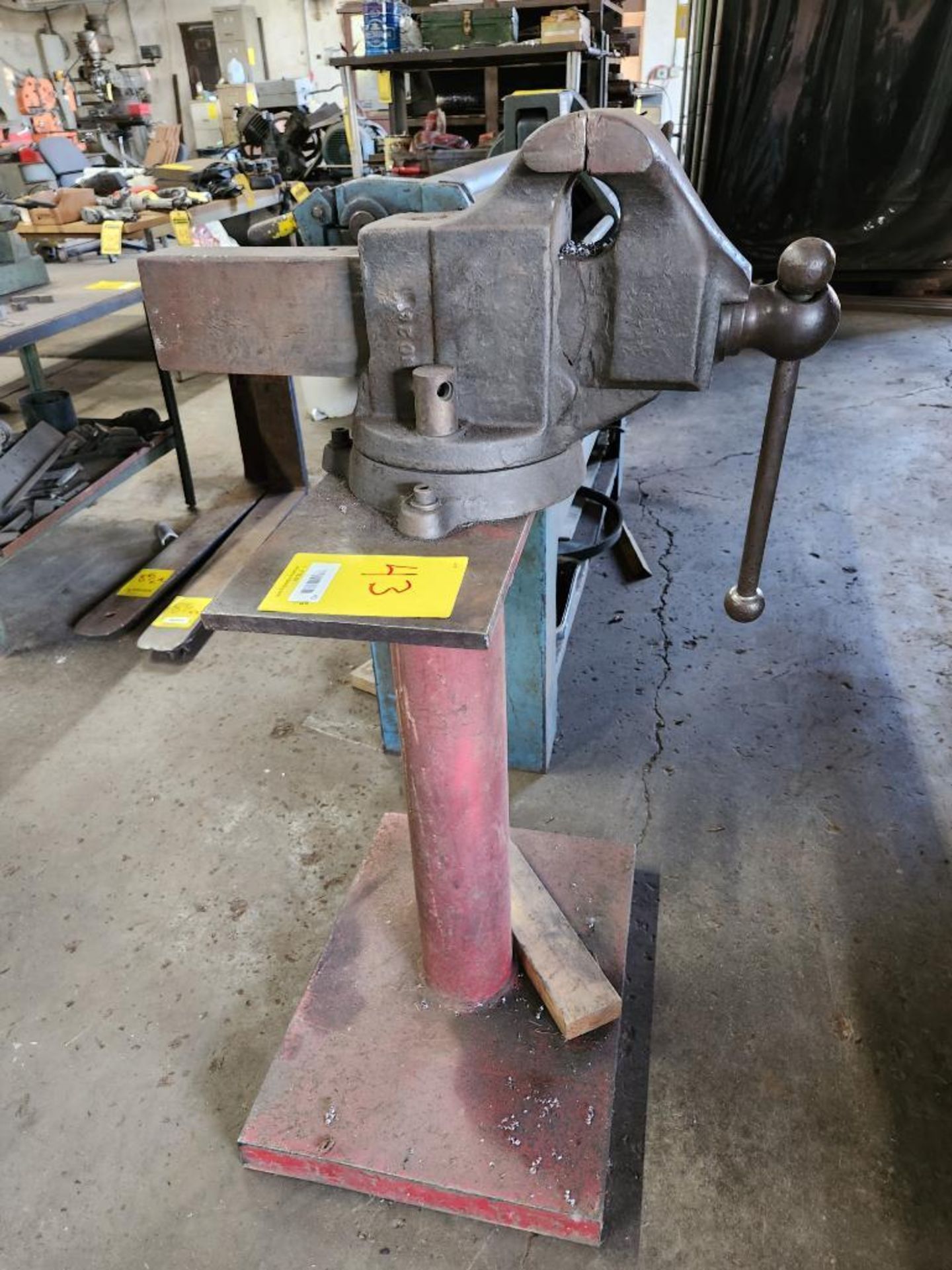 Reed Mfg. Bench Vise on Stand