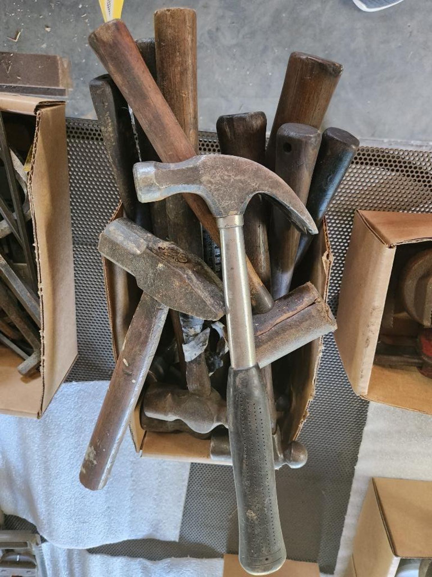 Box of Miscellaneous Hammers