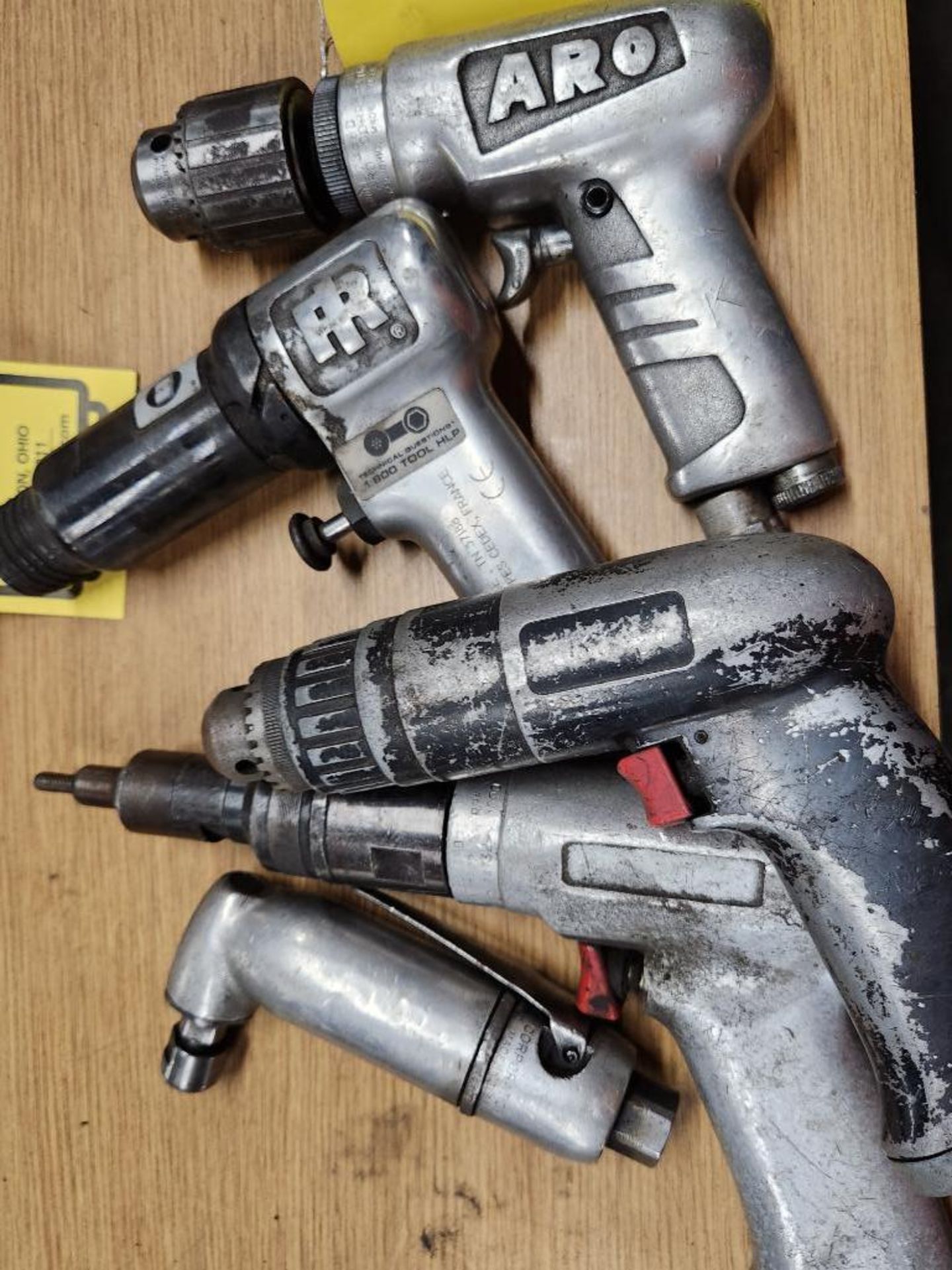 (5) Air Tools, (2) Drills, (1) Air Hammer, (1) Angle Grinder, & (1) Nibbler