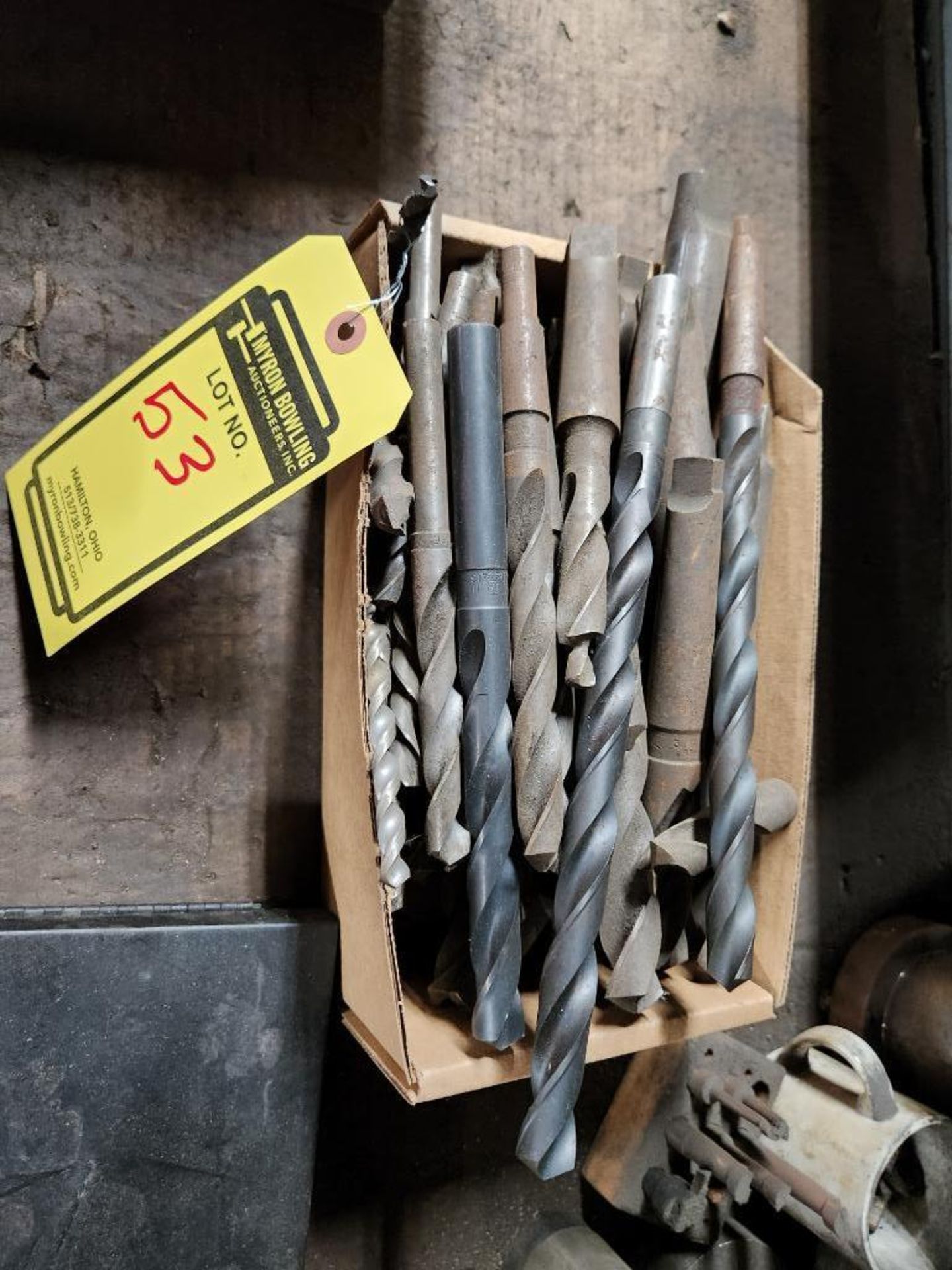 Box of Large Drill Bits, Assorted Sizes