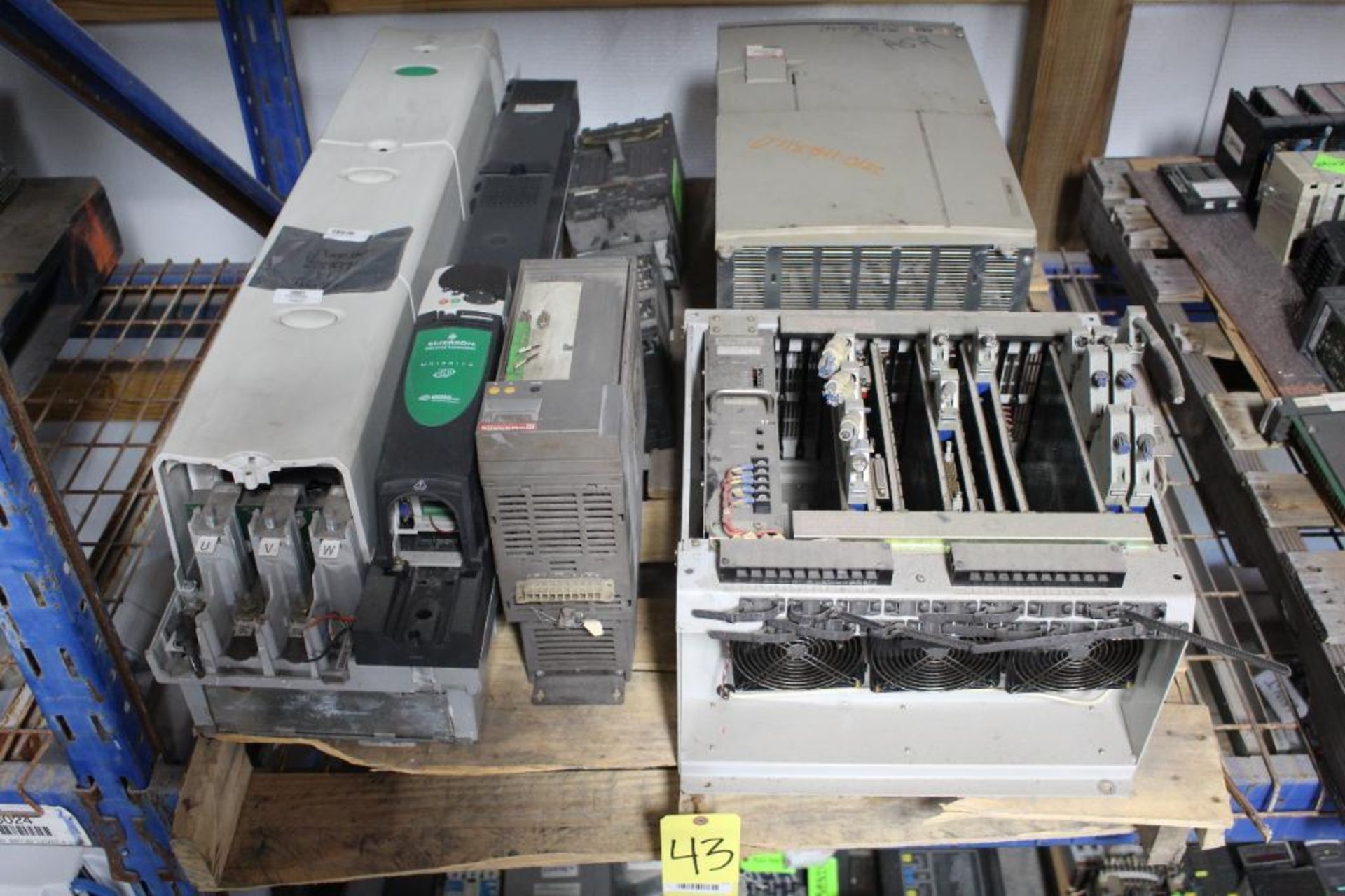 Lot of Drives, Emerson Drives, Square D Circuit Breaker