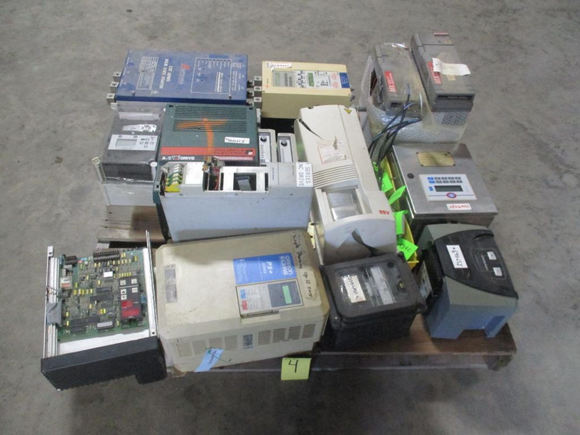 Lot of Drives; ABB, Reliance Electric, Omron, & Emerson