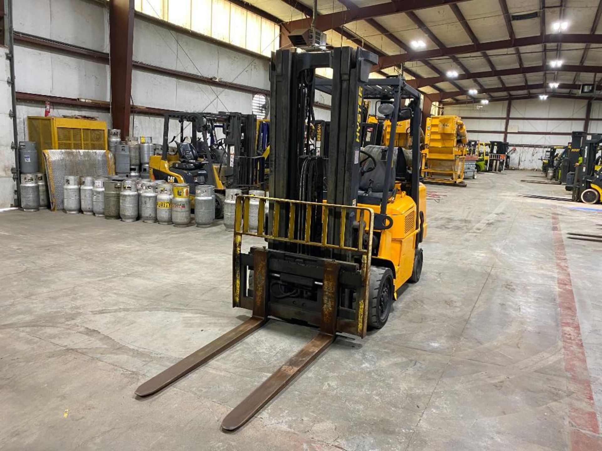 Hyster 8,000-LB. Capacity Forklift, Model S80XM, S/N F004V03901C, LPG, Solid Tires, 3-Stage Mast, 19 - Image 2 of 6