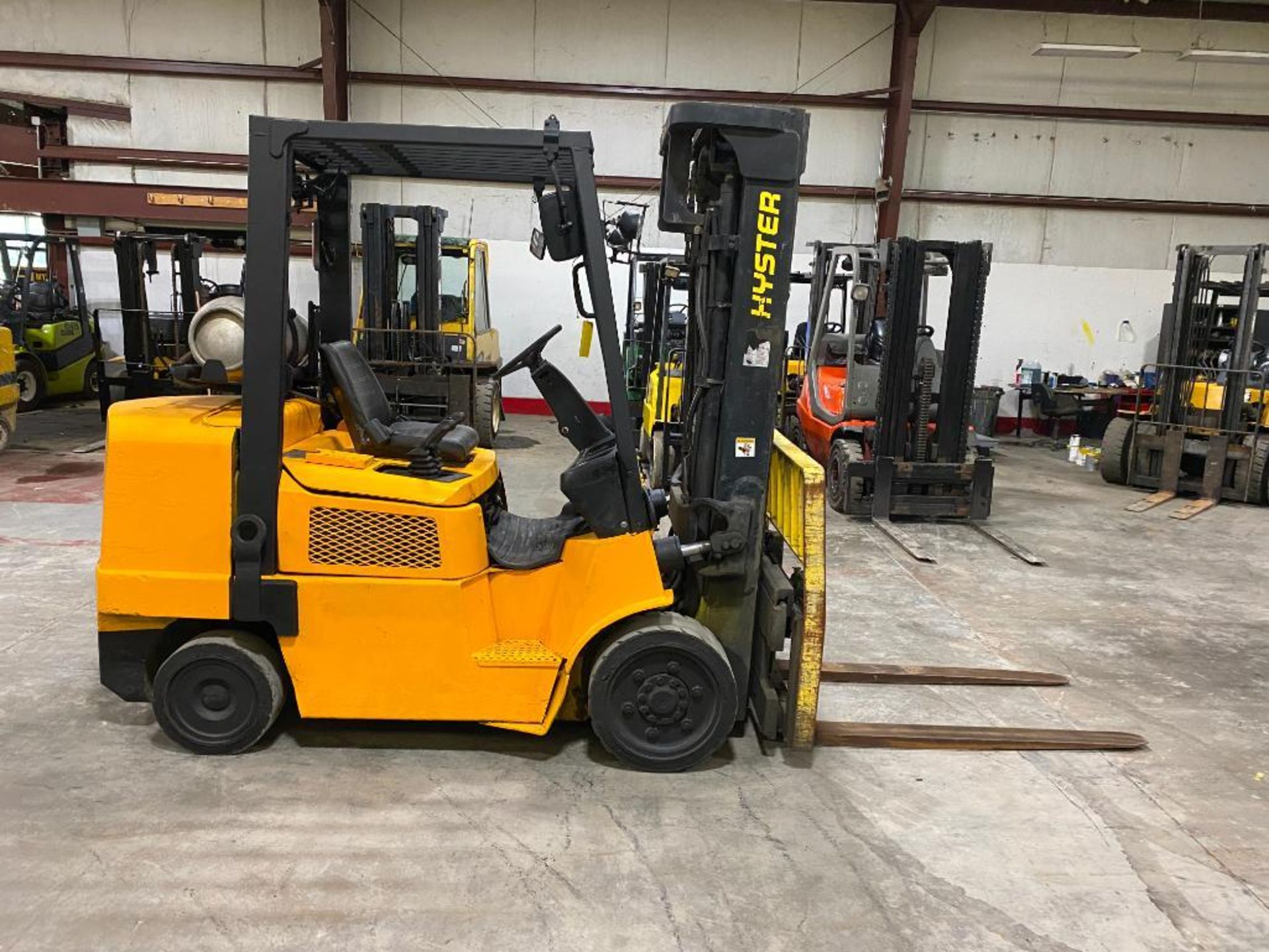 Hyster 8,000-LB. Capacity Forklift, Model S80XM, S/N F004V03901C, LPG, Solid Tires, 3-Stage Mast, 19 - Image 3 of 6