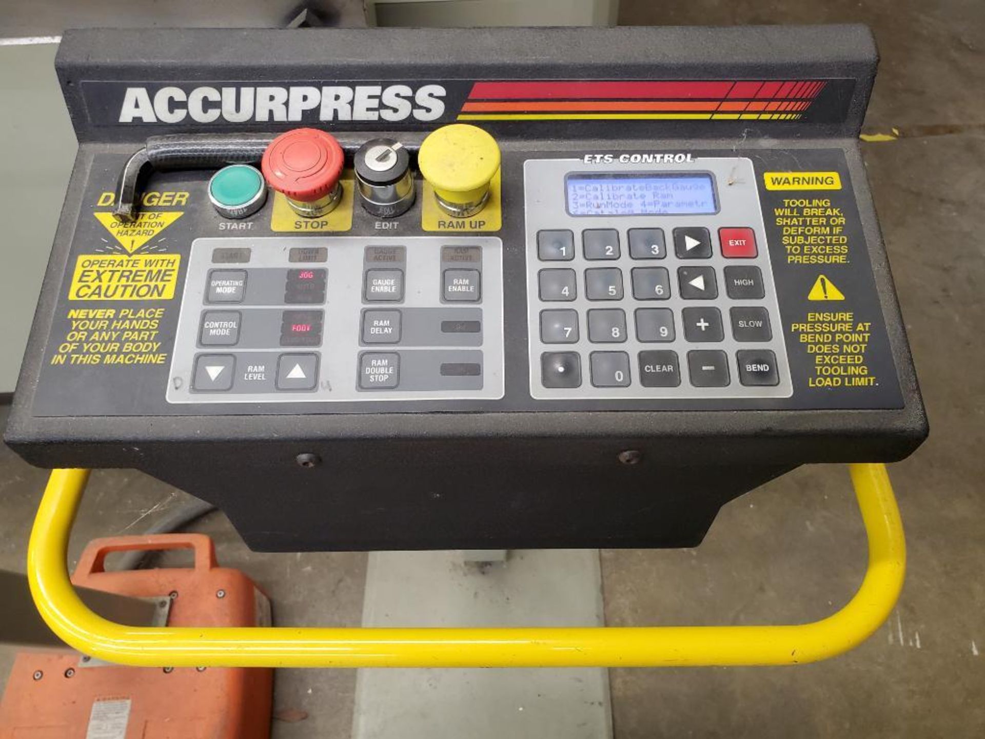 2009 Accurpress Hydraulic Mechanical CNC 60-Ton Press Brake, Model 7606, 6' Bed, Low Hours (Add Info - Image 10 of 13