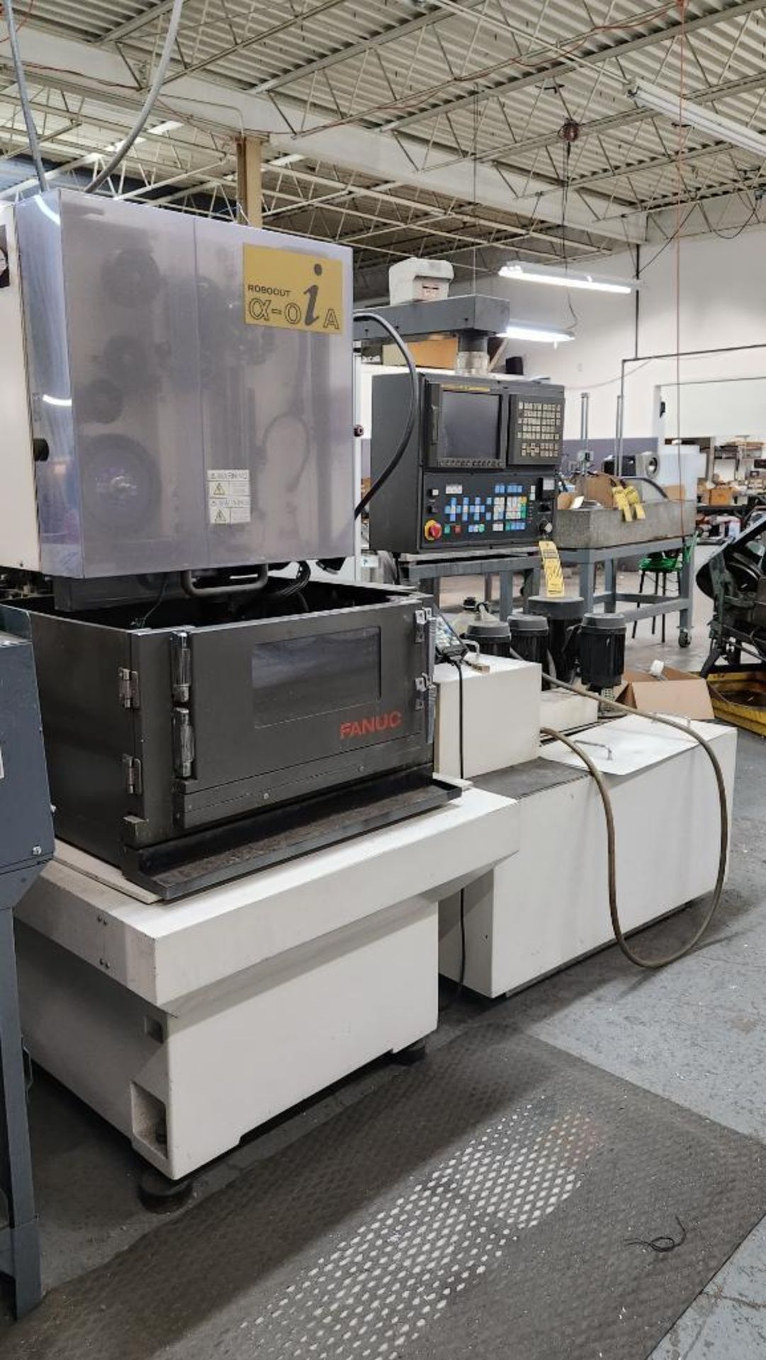 Fanuc Robocut A-0IA Wire EDM Machine, Fanuc Series 18I-W Control, 21" X ...