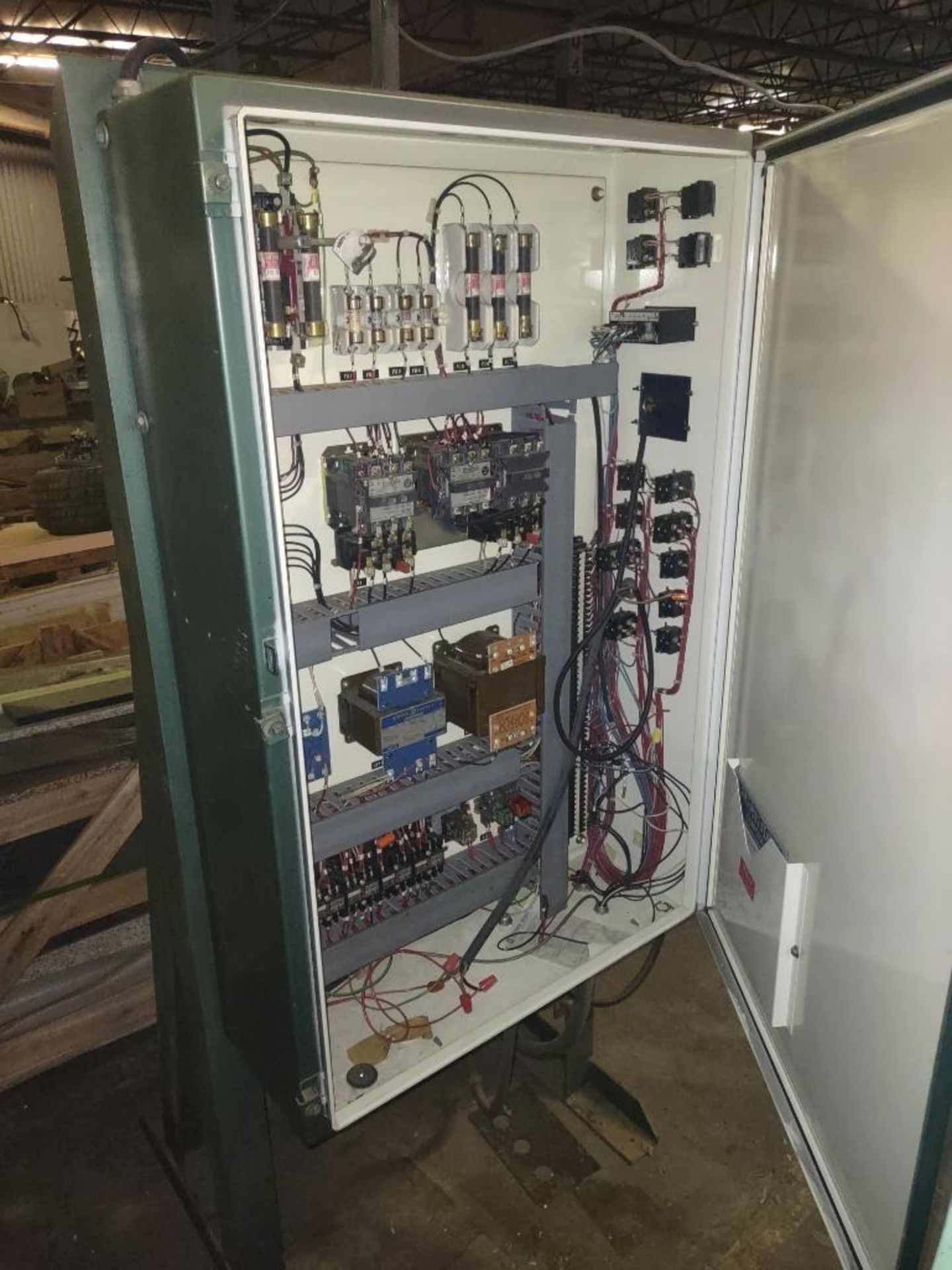 Electrical Control Cabinet w/ Solid State Rotary Cam Switches & Portable Vacuum Pump - Image 8 of 13