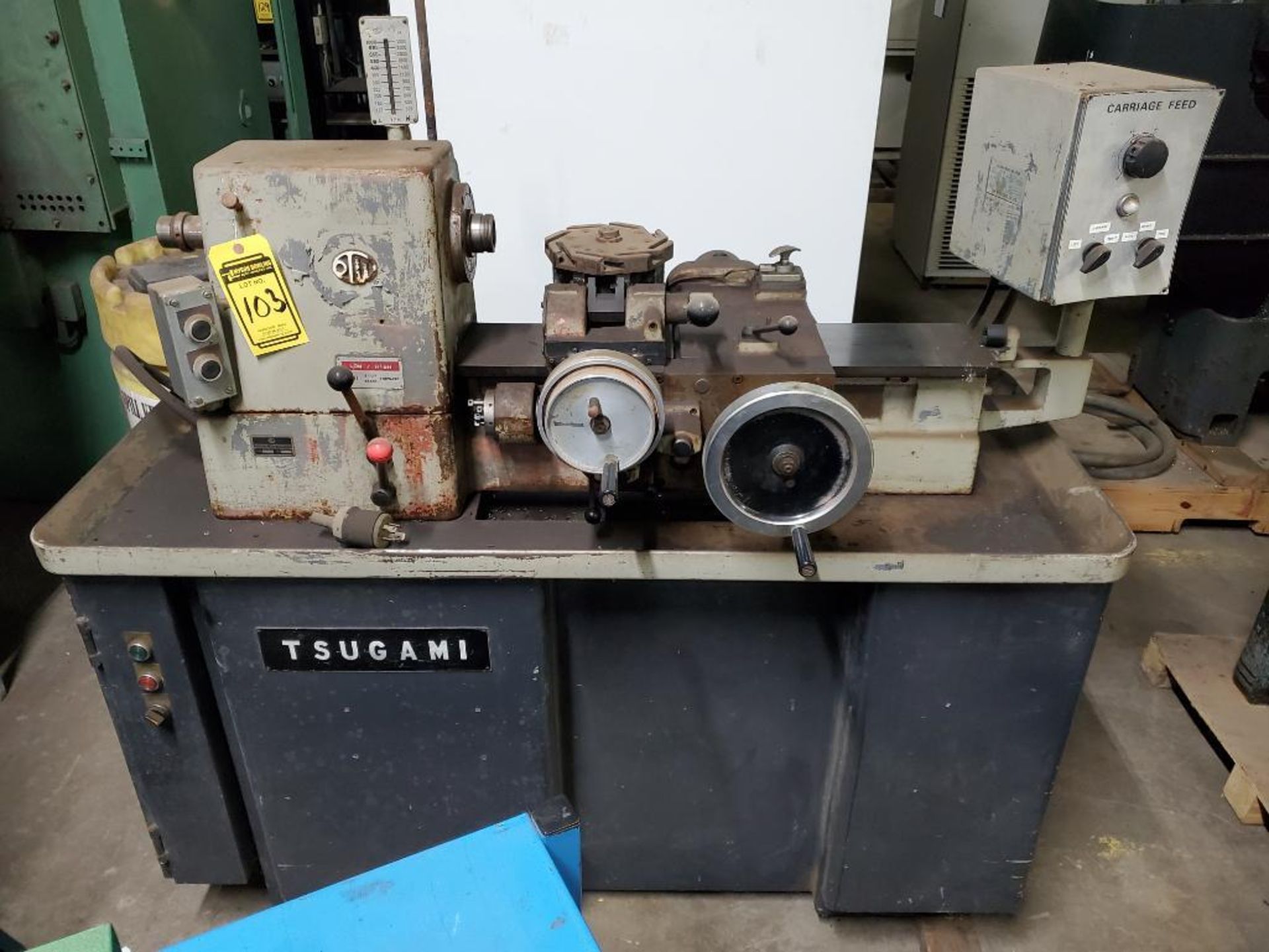 Tsugami Horizontal Turret Lathe, Type T-SPL, Hi/Lo, Dovetail 30" Bed, Cross Slide