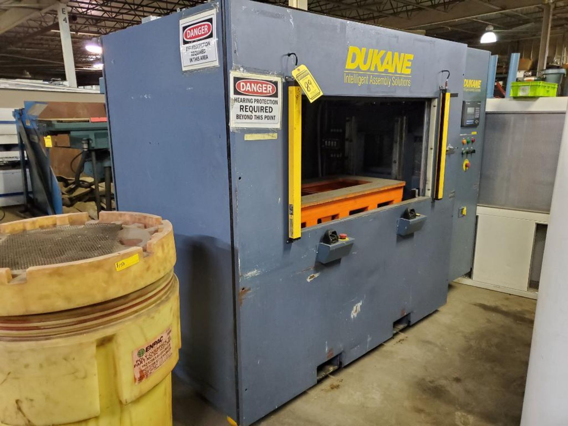 2004 Dukane VWB3700 Hydraulic Assembly Press, S/N US-197089, AB PanelView 600 DRO, Vibration Touch C