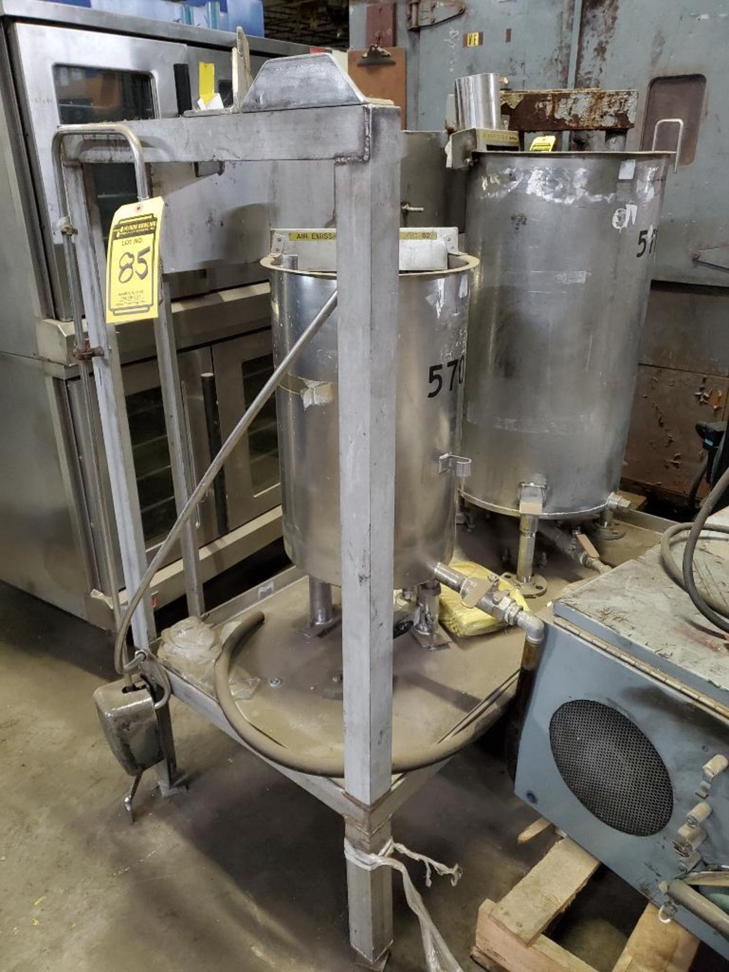 (2) Lang Accu-Plus Commercial Cook Ovens & Stainless Liquid Transfer Cart w/ (2) Tanks - Image 6 of 10