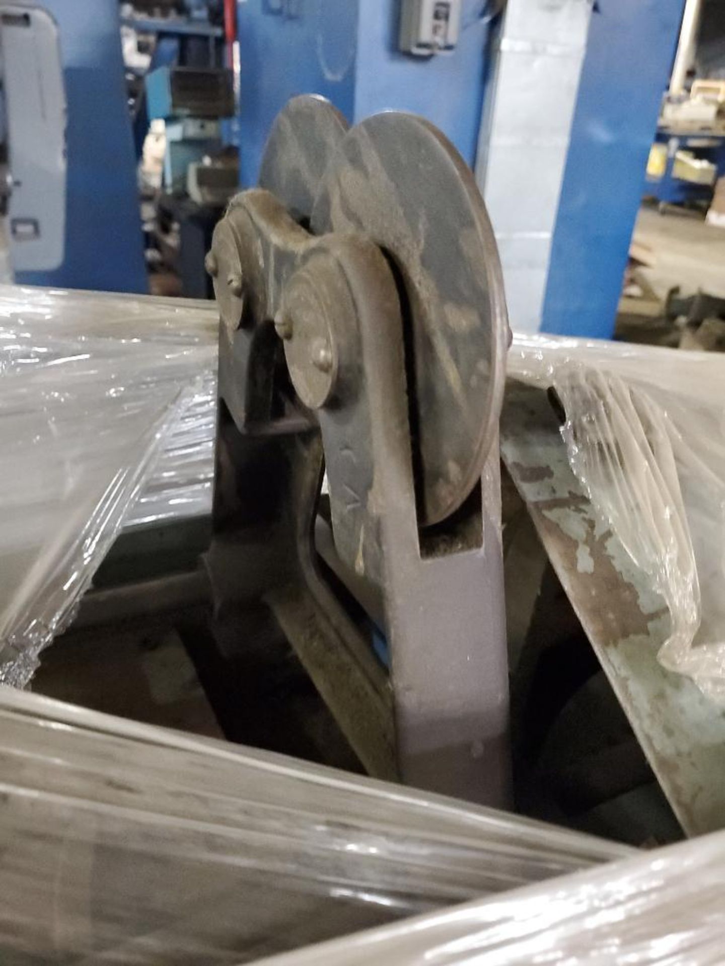 (2) Pallets of Chuck Plates, 15" 4-Jaw Chuck, & Steady Rest - Image 7 of 10