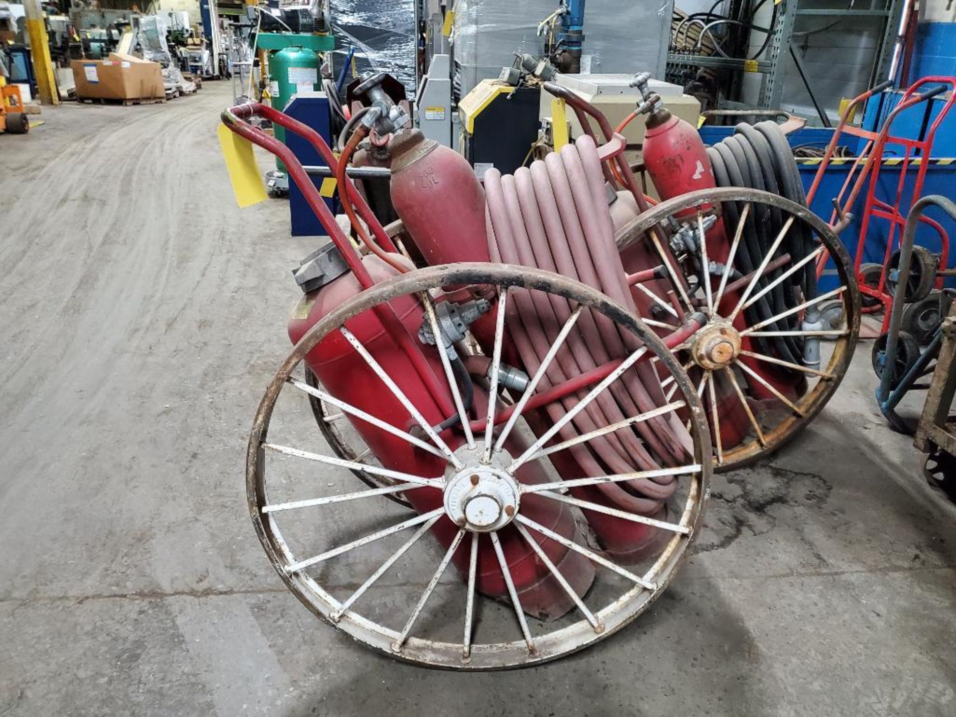 Ansul Fire Suppression Cart, 36" Spoke Steel Wheels - Image 3 of 4