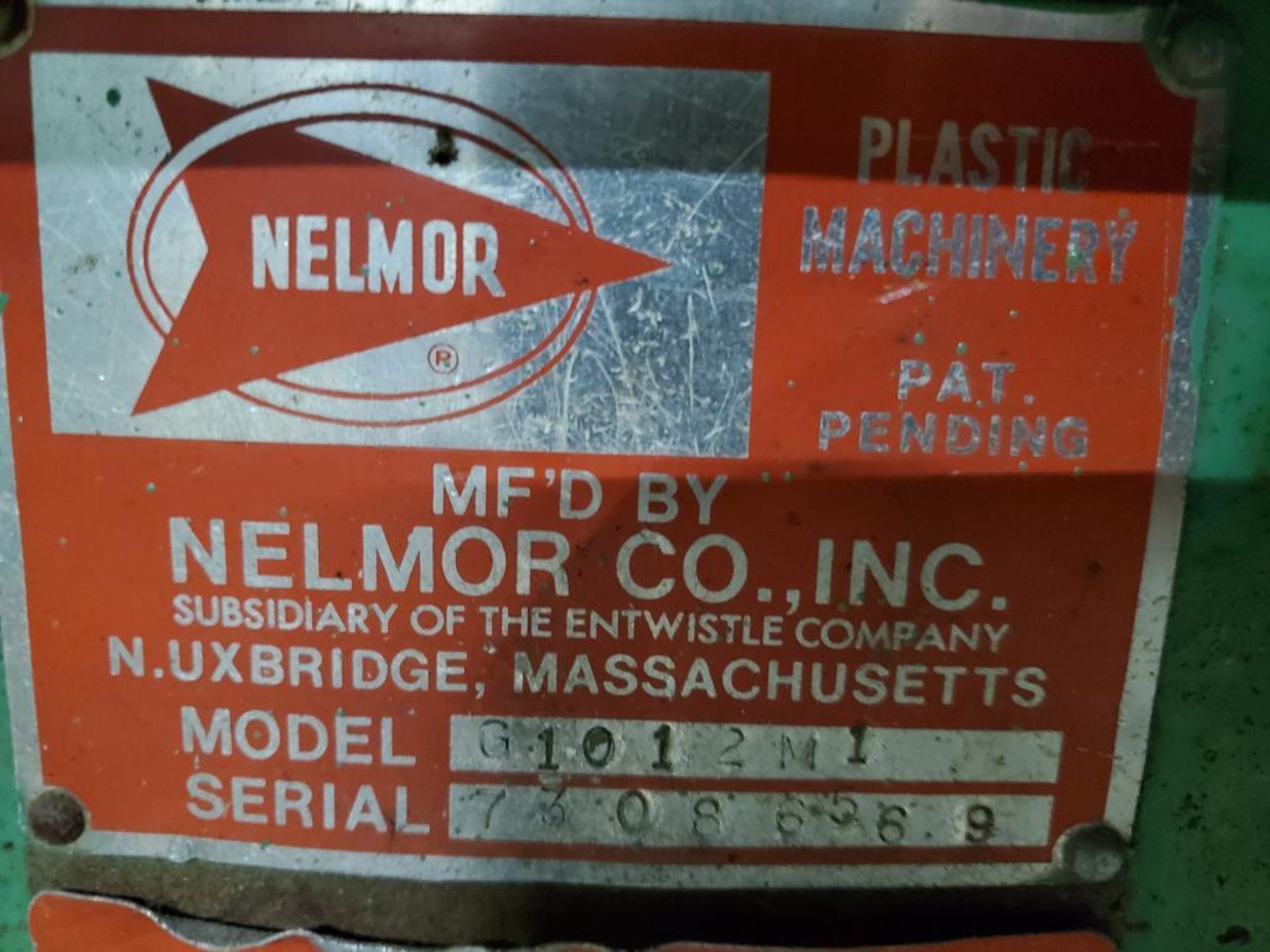 Nelmor Granulator Grinder, Model G1012M1, S/N 73086569, 5 HP - Image 3 of 6