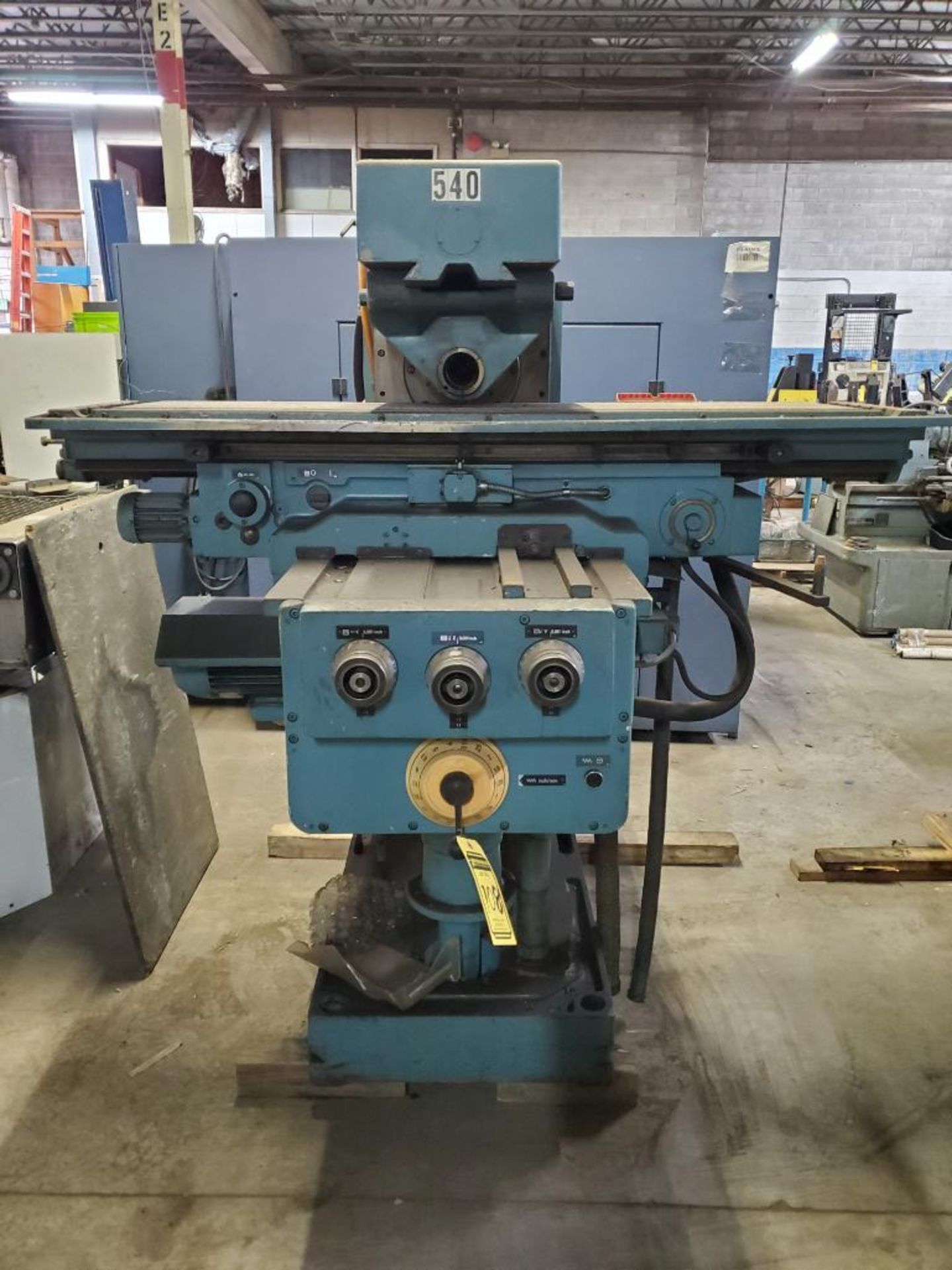 Heckert Horizontal Milling Machine, Model FW315S, S/N 315212/123, 63" X 15-1/2" Table, Adjustable Be - Image 3 of 9