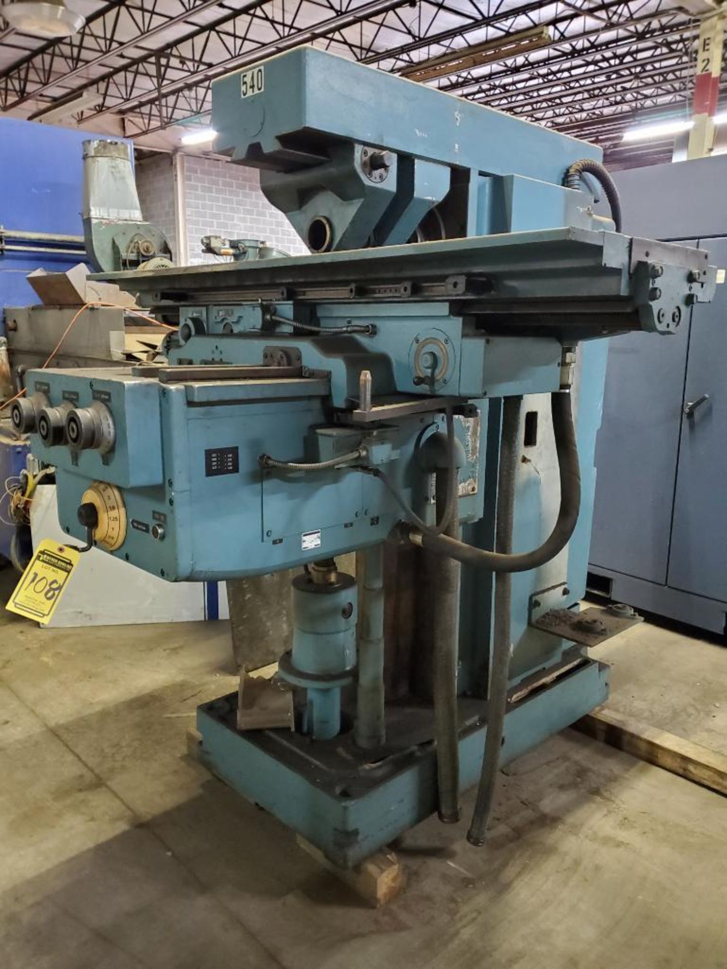 Heckert Horizontal Milling Machine, Model FW315S, S/N 315212/123, 63" X 15-1/2" Table, Adjustable Be - Image 2 of 9