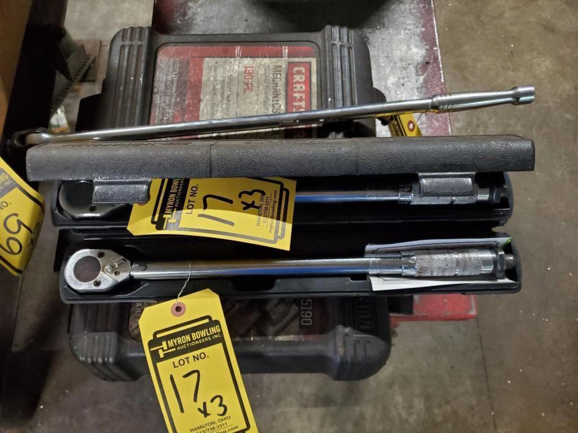 (2) Pittsburgh Torque Wrenches & (1) Breaker Bar