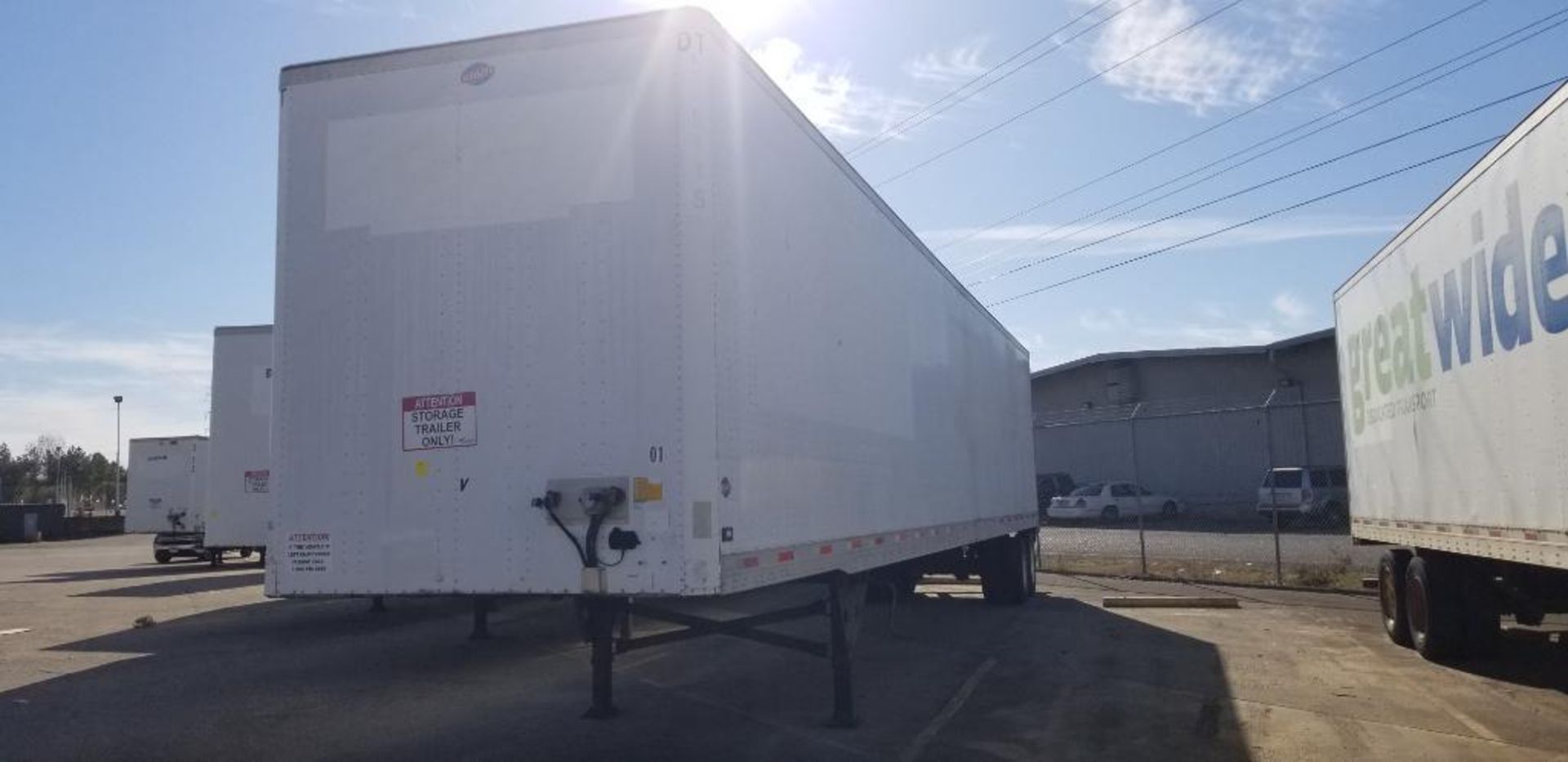 2005 Utility Dry Van Box Trailer, VIN: 1UY VS2537 6G7751 05 VS2DC, GVWR 65,000 LB., No Content (No T