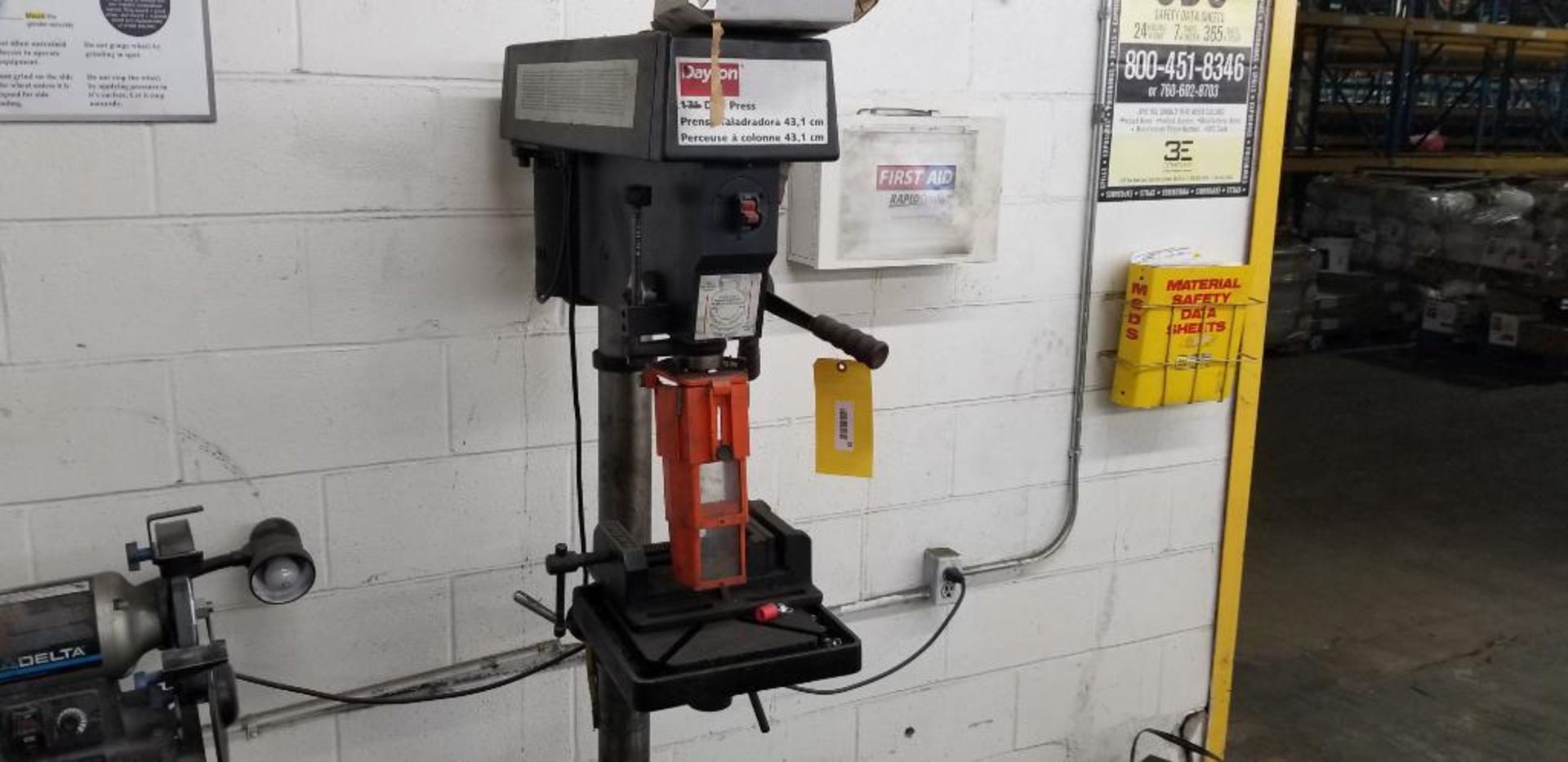 Dayton 17" Drill Press, Model 3Z918F, 120v ($25 Loading Fee Will be Added to Buyers Invoice) - Image 3 of 3