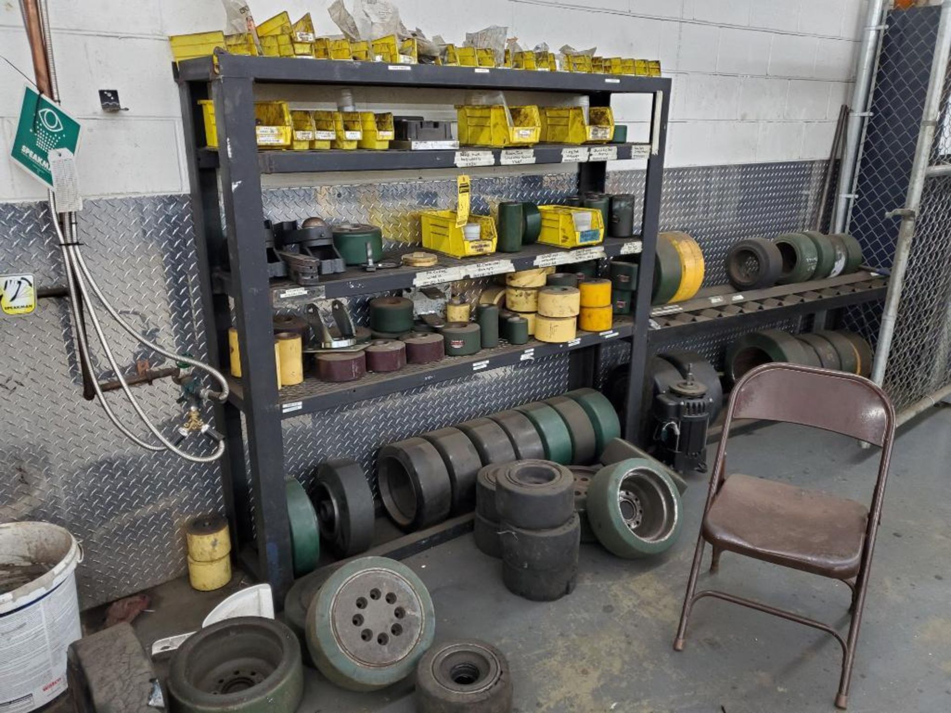 Steel Rack w/ Order Picker & Forklifts Solid Tires, Outrigger Load Wheels, Caster Wheels & Misc. (Wh - Image 2 of 7