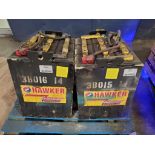 (2x) Hawker Powerline Batteries, 34446 & 34447 Battery Weight: 755 & 755, L19"xW16"xH23" ($50 Loadin