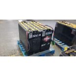 (2x) Hawker Powerline Batteries, EO-583, 36v, 750A.H., Battery Weight: 2,046 & 2,047 LB., 38" L x 16