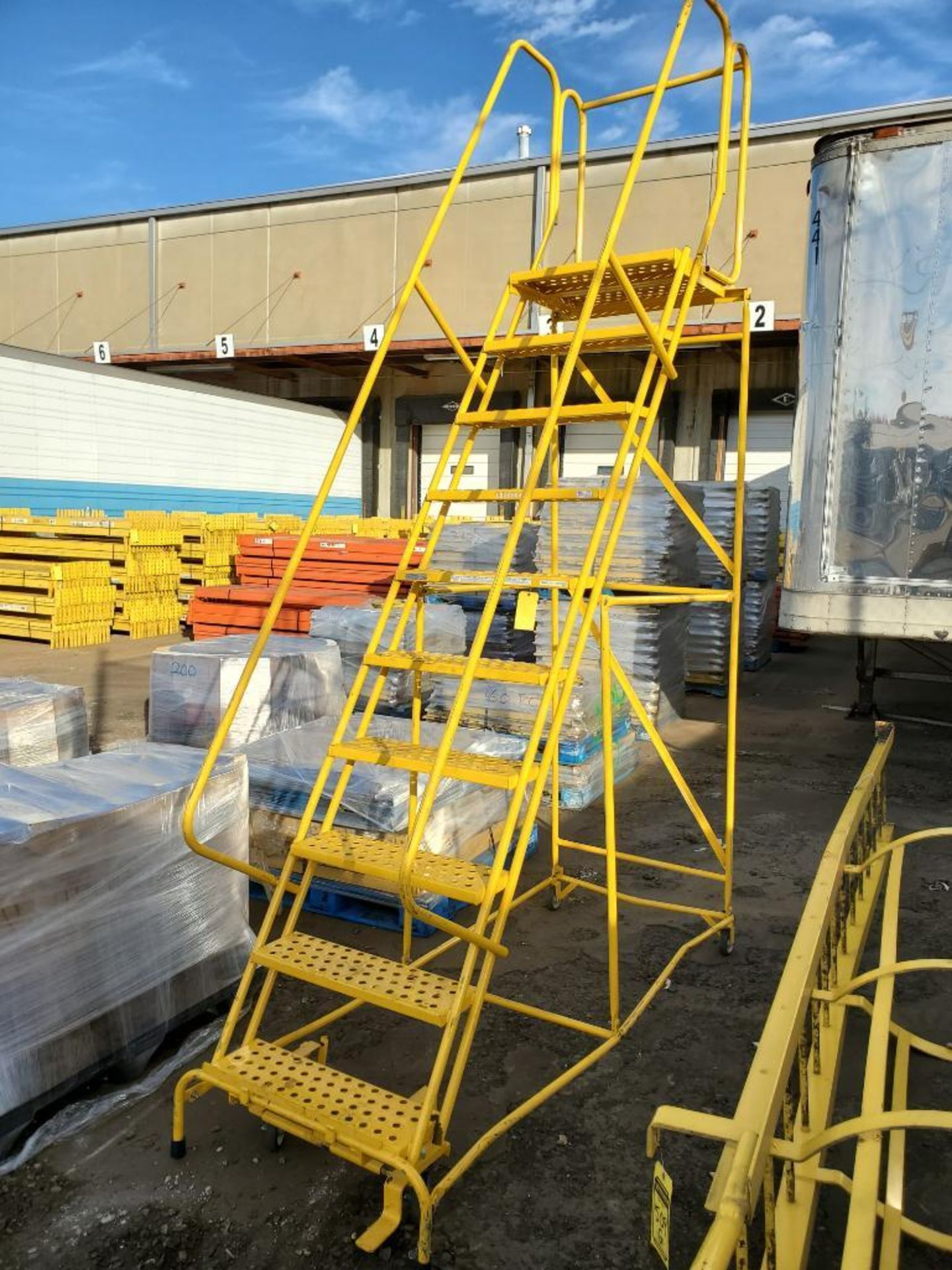 Cotterman Steel Rolling Shop Ladder ($50 Loading Fee Will be Added to Buyers Invoice)