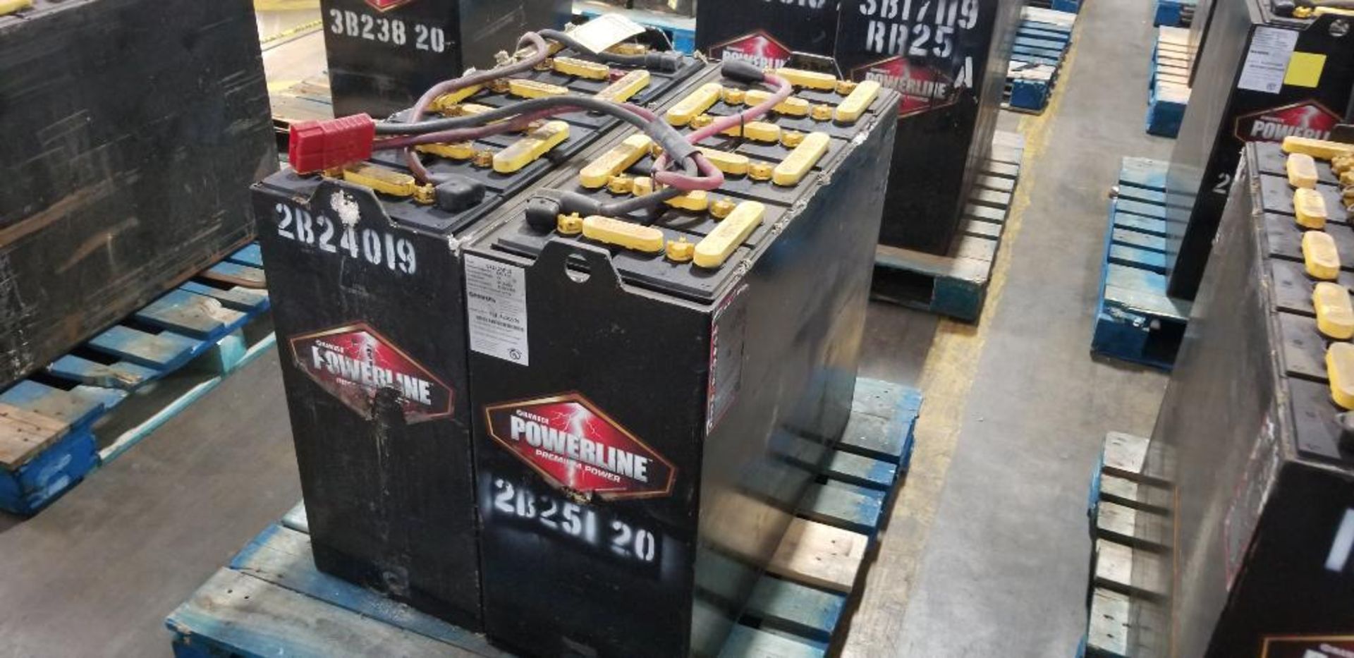 (2x) Hawker Powerline Batteries, 24V, 875A.H., Battery Weight: 1,713 & 1,769 LB., L36"xW14"xH31" ($5 - Image 3 of 7