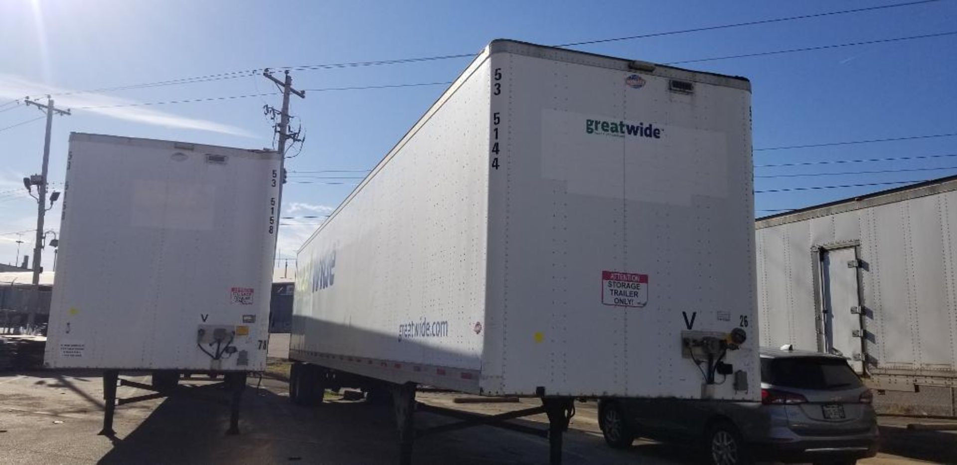 2005 Utility Dry Van Box Trailer, VIN: 1UY VS2533 6G7751 34 VS2DC, GVWR 65,000 LB., w/ Content, Stac