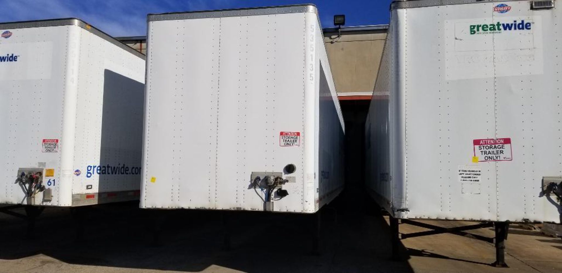 2005 Utility Dry Van Box Trailer, VIN: 1UY VS2532 6G7751 25 VS2DC, GVWR 65,000 LB., w/ Content, Wood