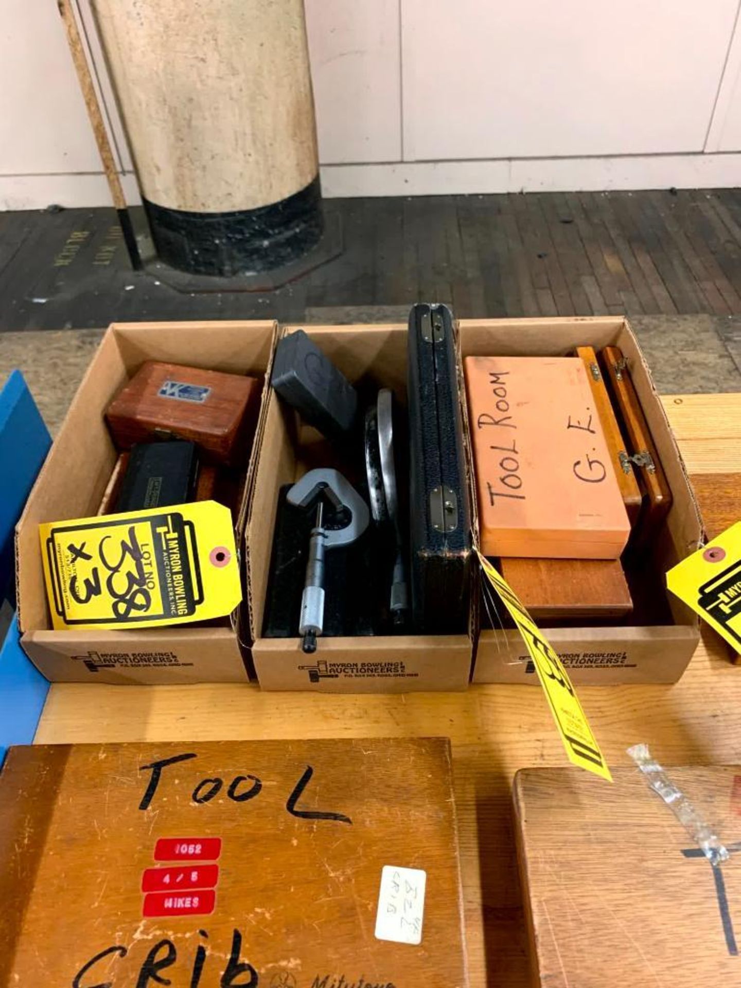 (3) Boxes w/ Assorted Micrometers, Measurement Tools