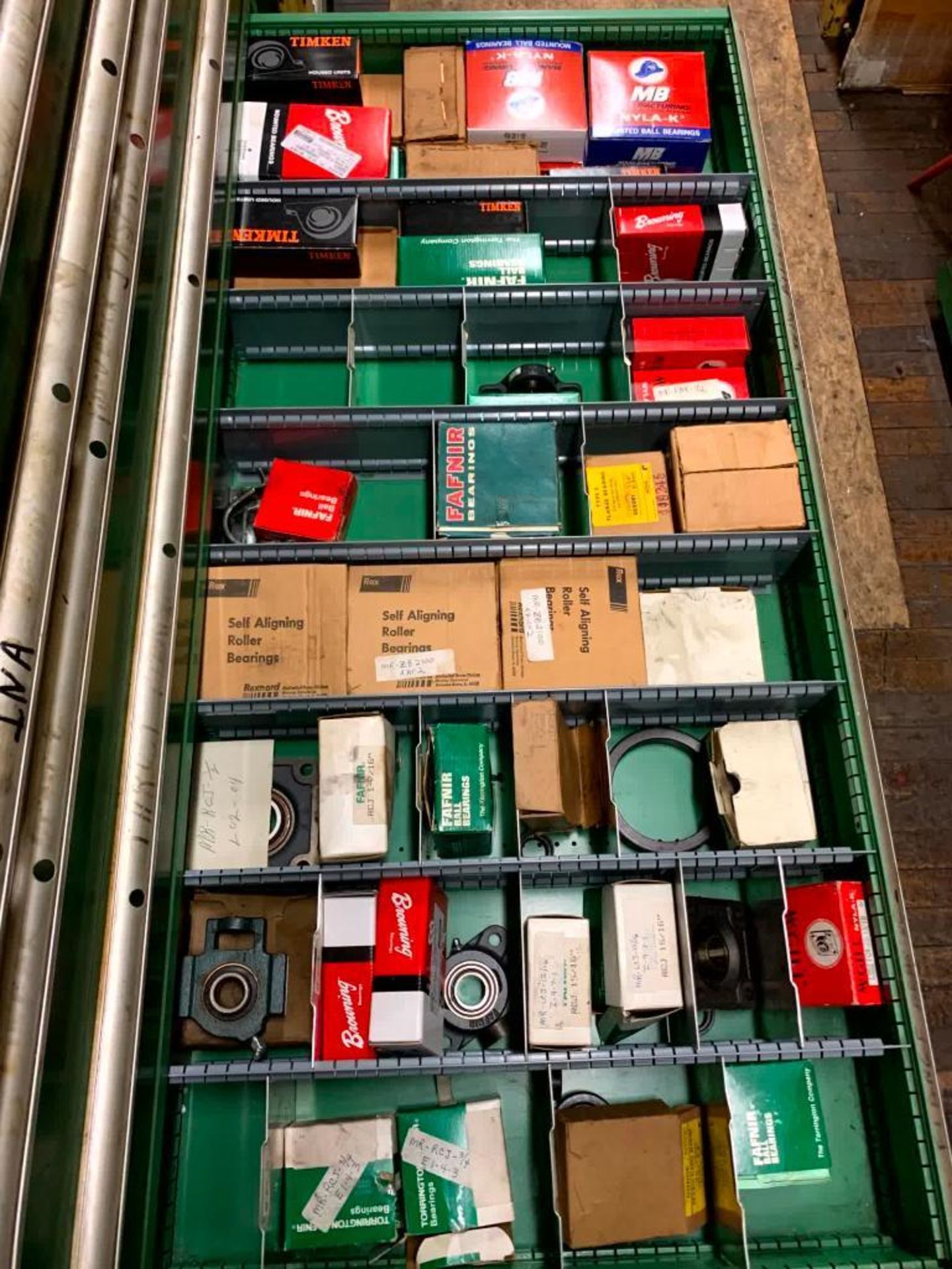 Lista 9-Drawer Cabinet: Full of Bearings/ Cam Followers/ Mounted Bearings By MB Manf, Torrington, Mc - Image 7 of 10