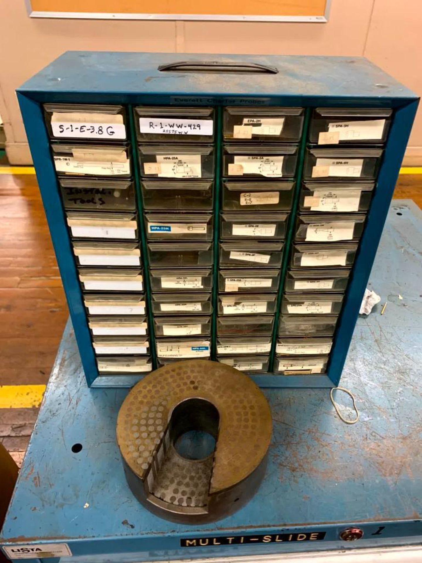 Lista 7-Drawer Cabinet: Hex Keys, Abrasive Discs, Drills, Step Drills, Gauges, Indicator, Polishing - Image 3 of 13