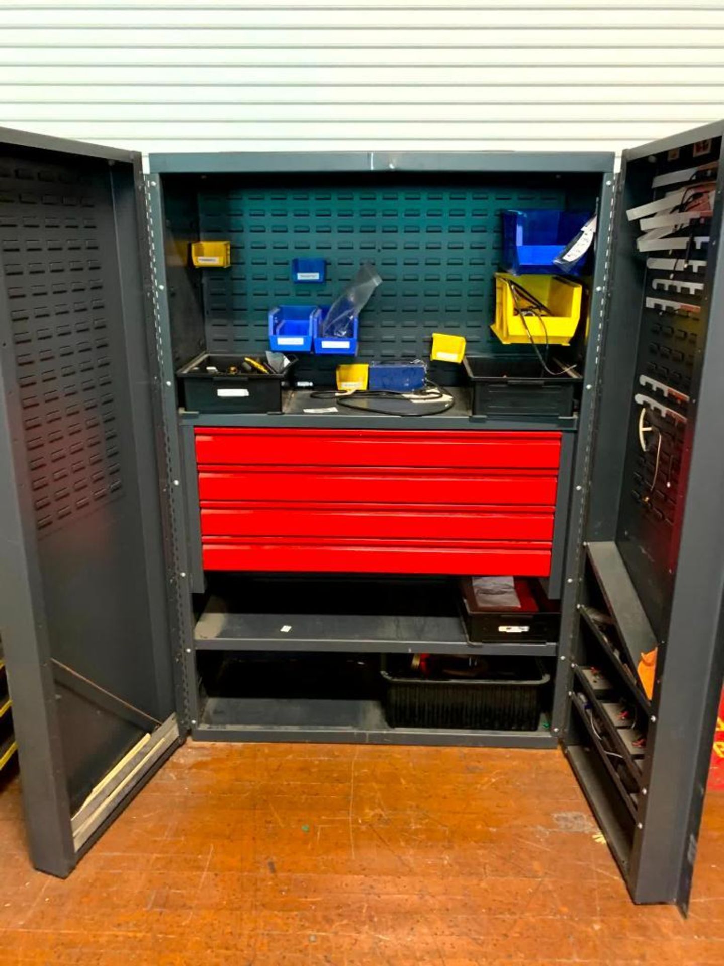 Lighted Workbench, 96" X 30", & Vari-Tuff Cabinet w/ Content - Image 4 of 8