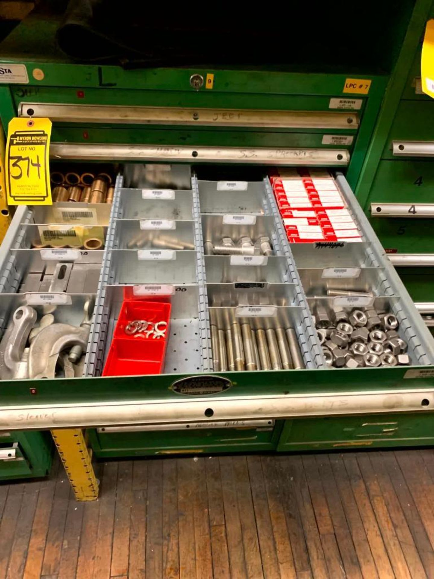 Lista 10-Drawer Cabinet: Fuses, Sprockets, Bushings, Controls, Bearings By MRC, Seal Master Mounted - Image 4 of 10