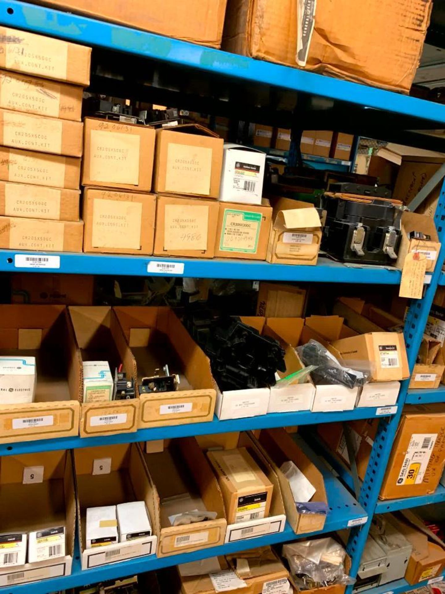 Content on (22) Bays of Clip Shelving: Transformers, Safety Switches, Magnetic Starters, Enclosures, - Image 18 of 74