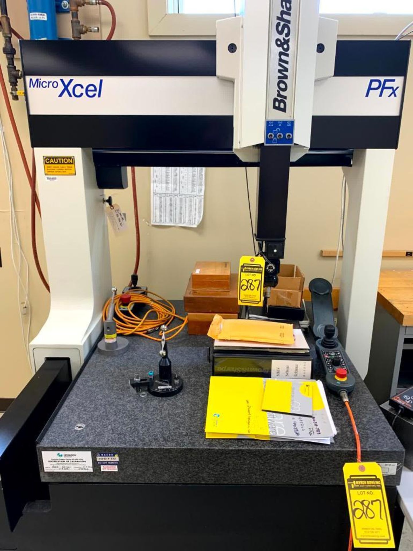 Brown & Sharpe PFX Micro Xcel CMM, 33" X 37" Granite Surface Plate, Renishaw PHC9 MK2 Probe Head Con - Image 2 of 10