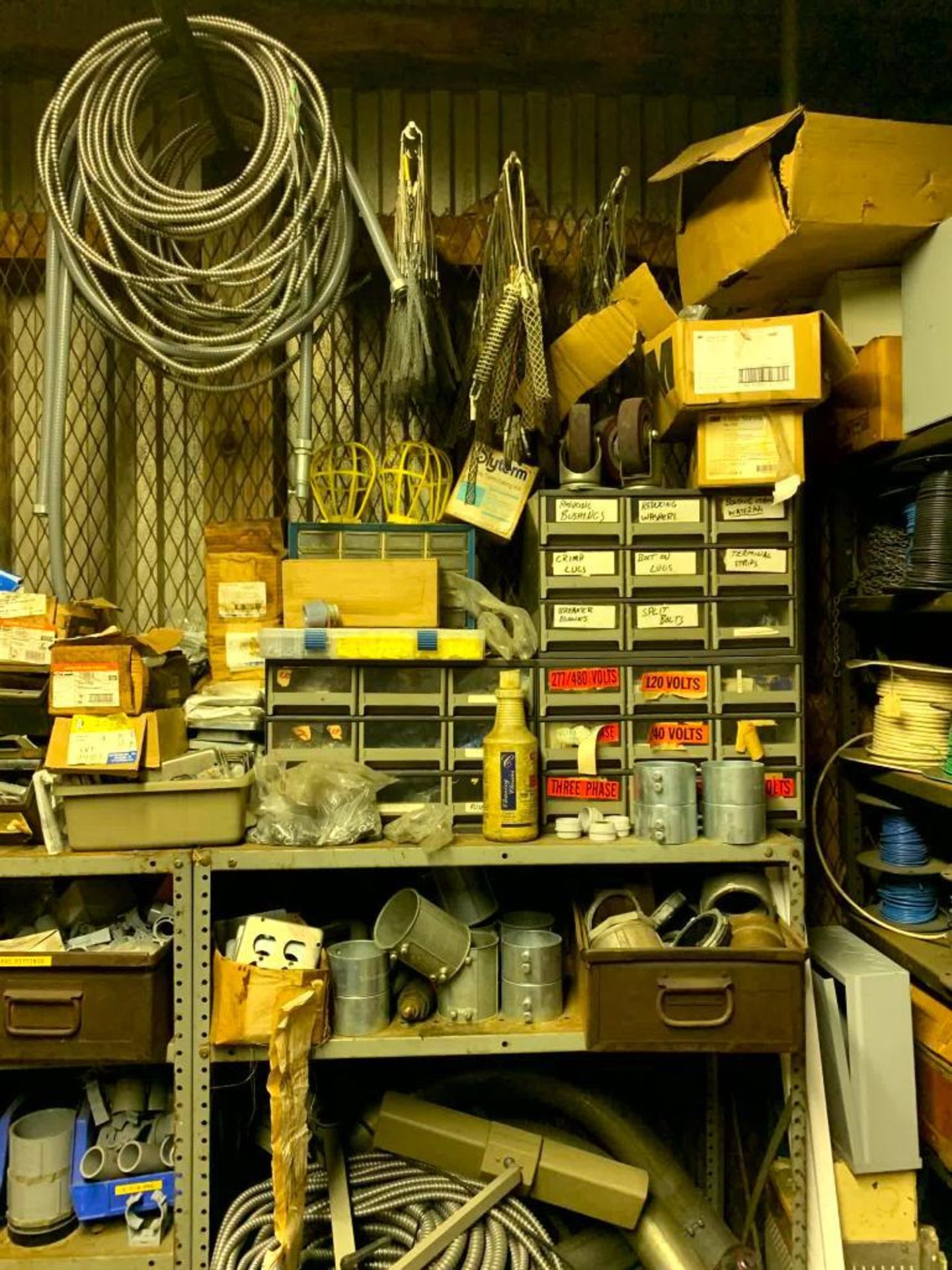 Content of Electrical Supply Room; Spools of Wire, Couplings, Breakers, Fuses, & Much More - Image 12 of 18