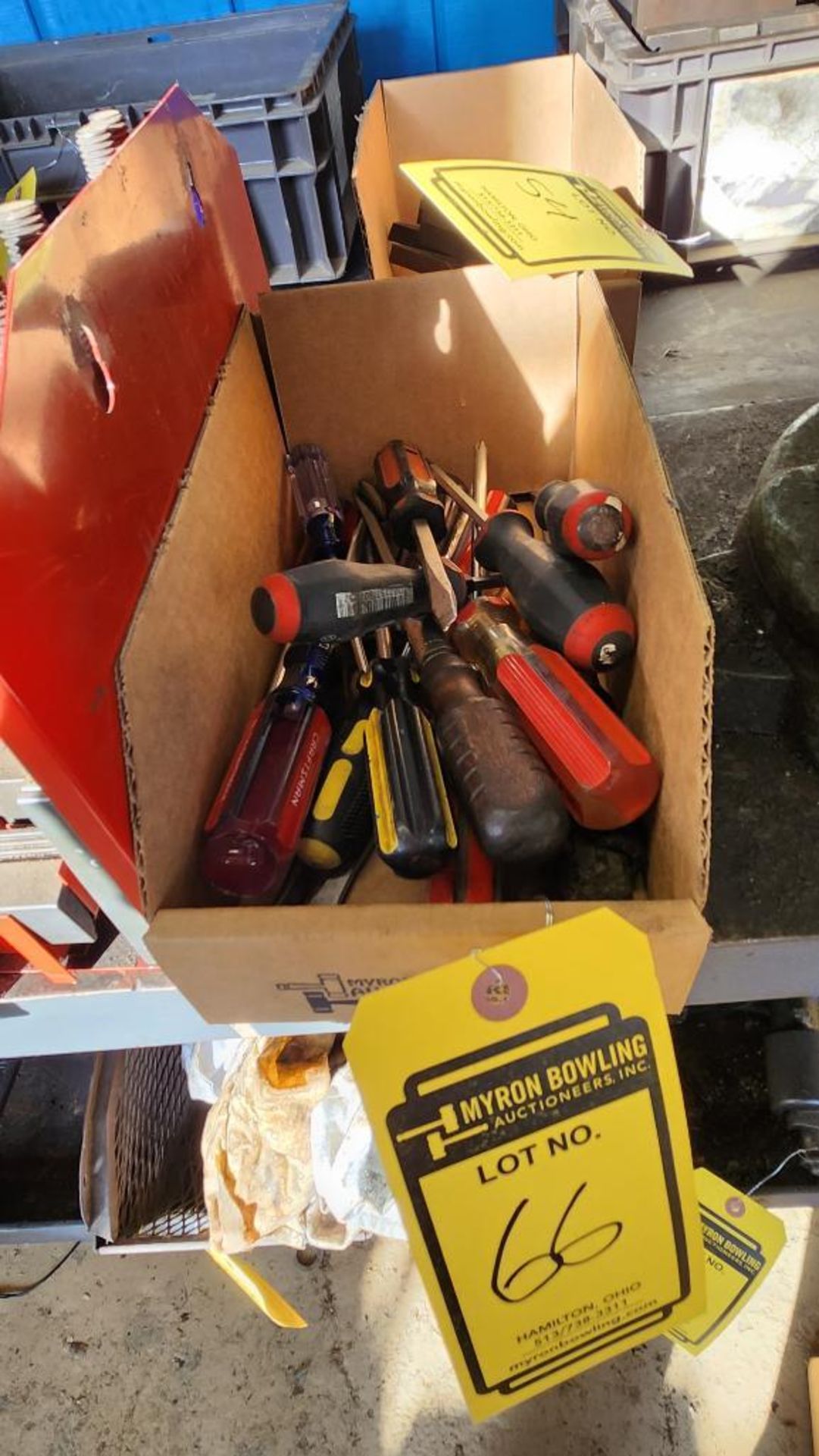 Box of Assorted Screw Drivers