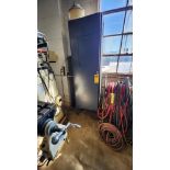 Steel Cabinet w/ Content of Lifting Jacks, Rigging Skates