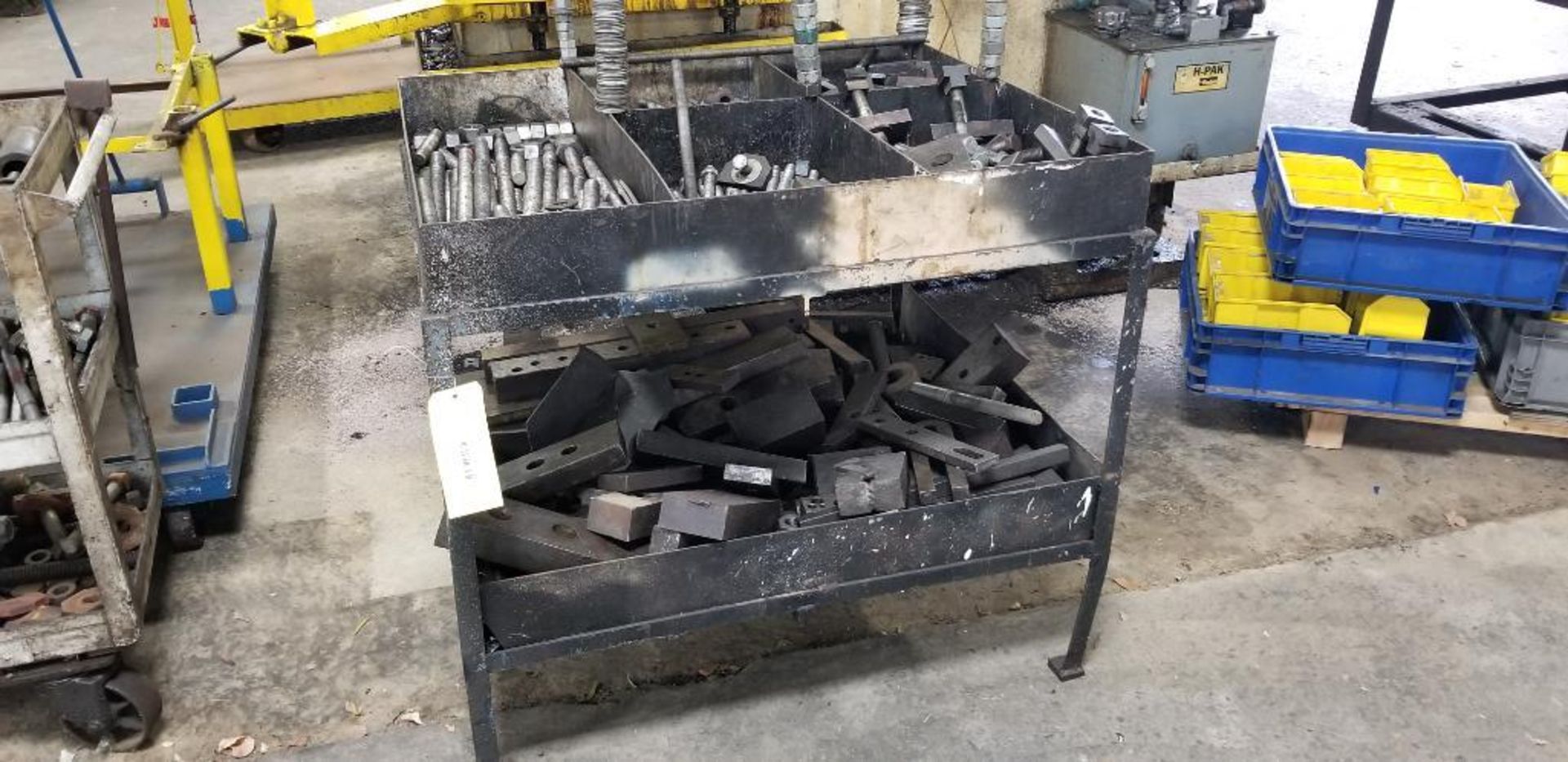 Steel Shop Cart w/ Content of Die Setting Parts