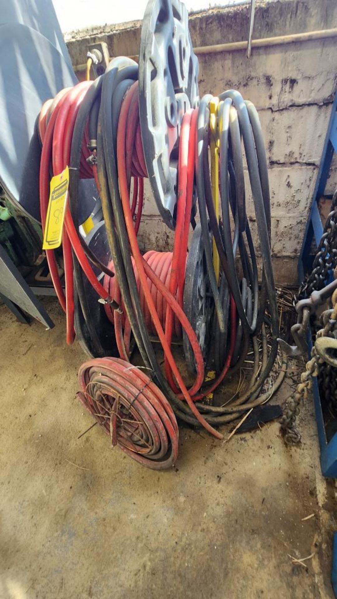 Hose Reels w/ Stand & Assorted Hoses - Image 2 of 4