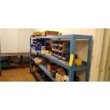 Steel Rack w/ Content of Assorted Springs & Die Components & Nitro Springs Self Contained