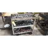 Steel Shop Cart w/ Content of Die Setting Parts